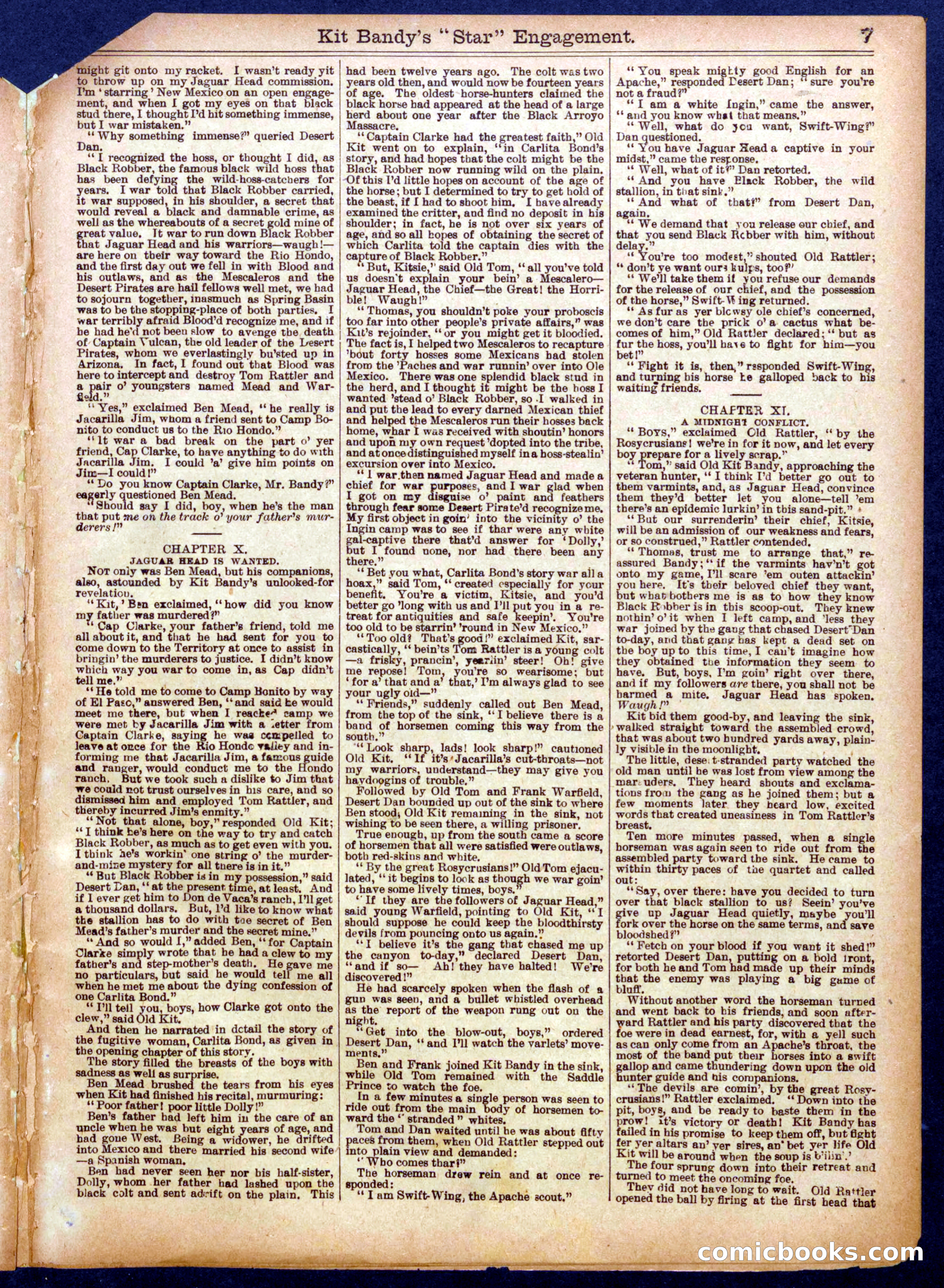 Beadle's Half Dime Library No. 939 — page 7 of 16
