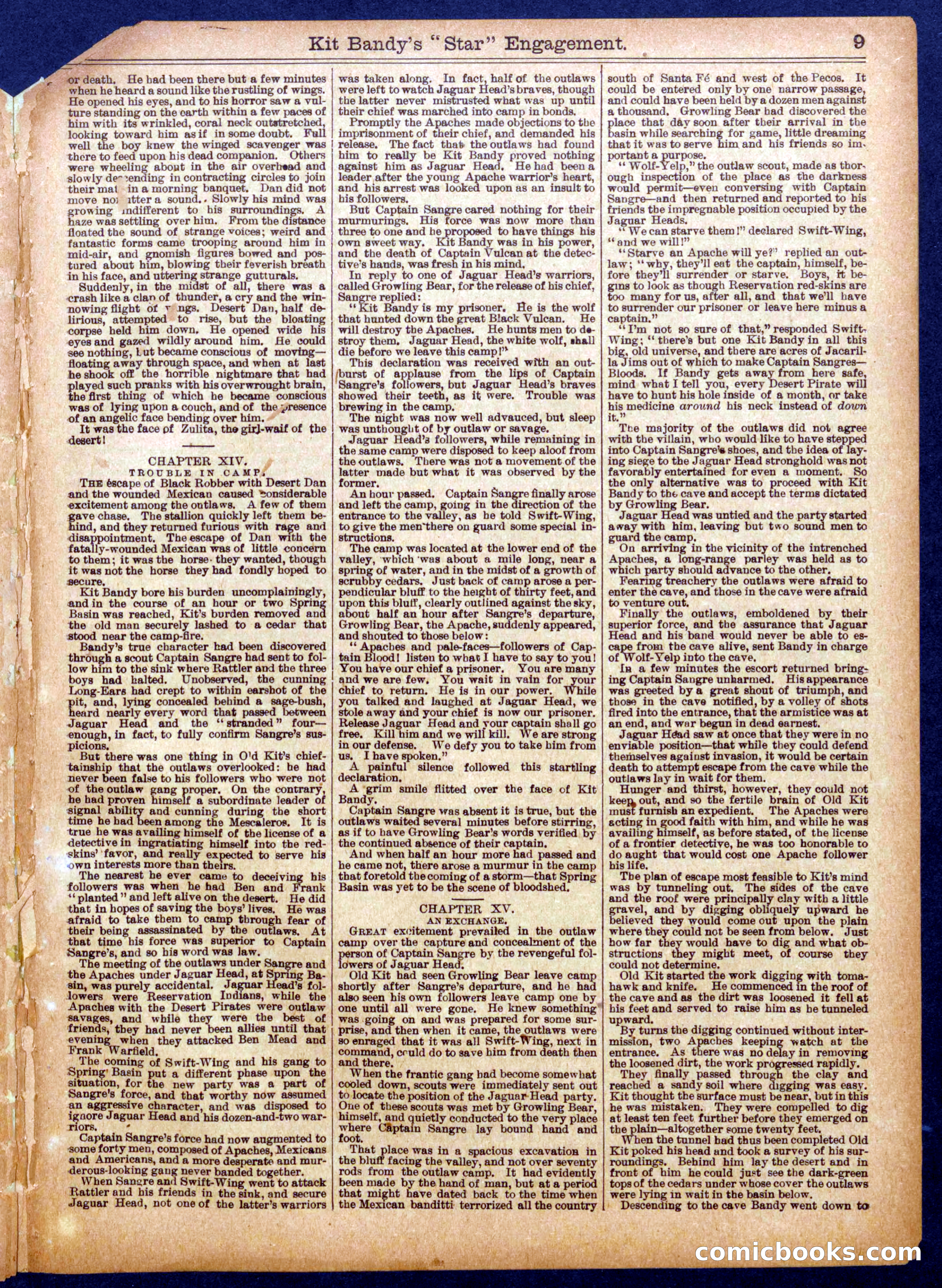 Beadle's Half Dime Library No. 939 — page 9 of 16