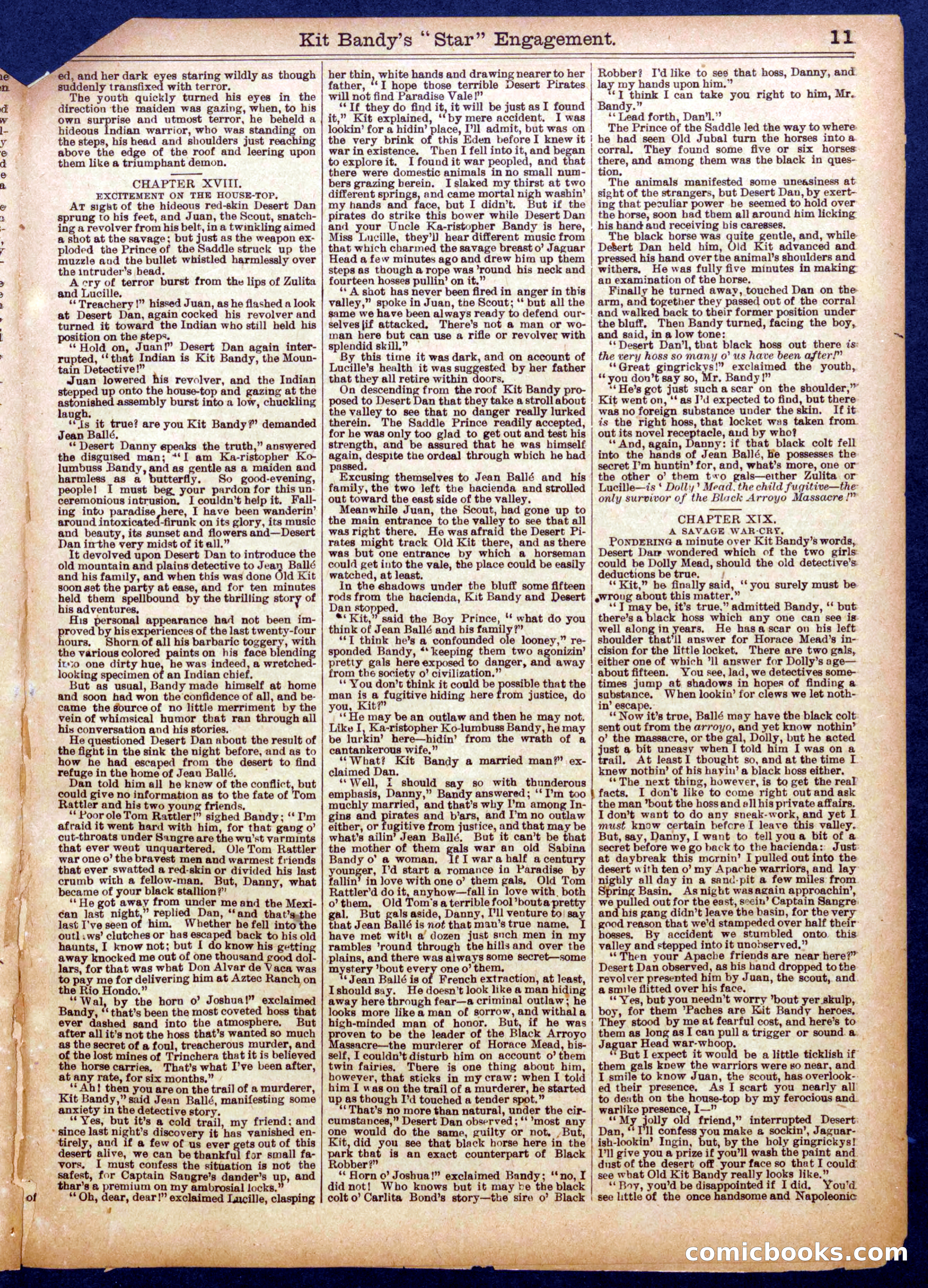 Beadle's Half Dime Library No. 939 — page 11 of 16