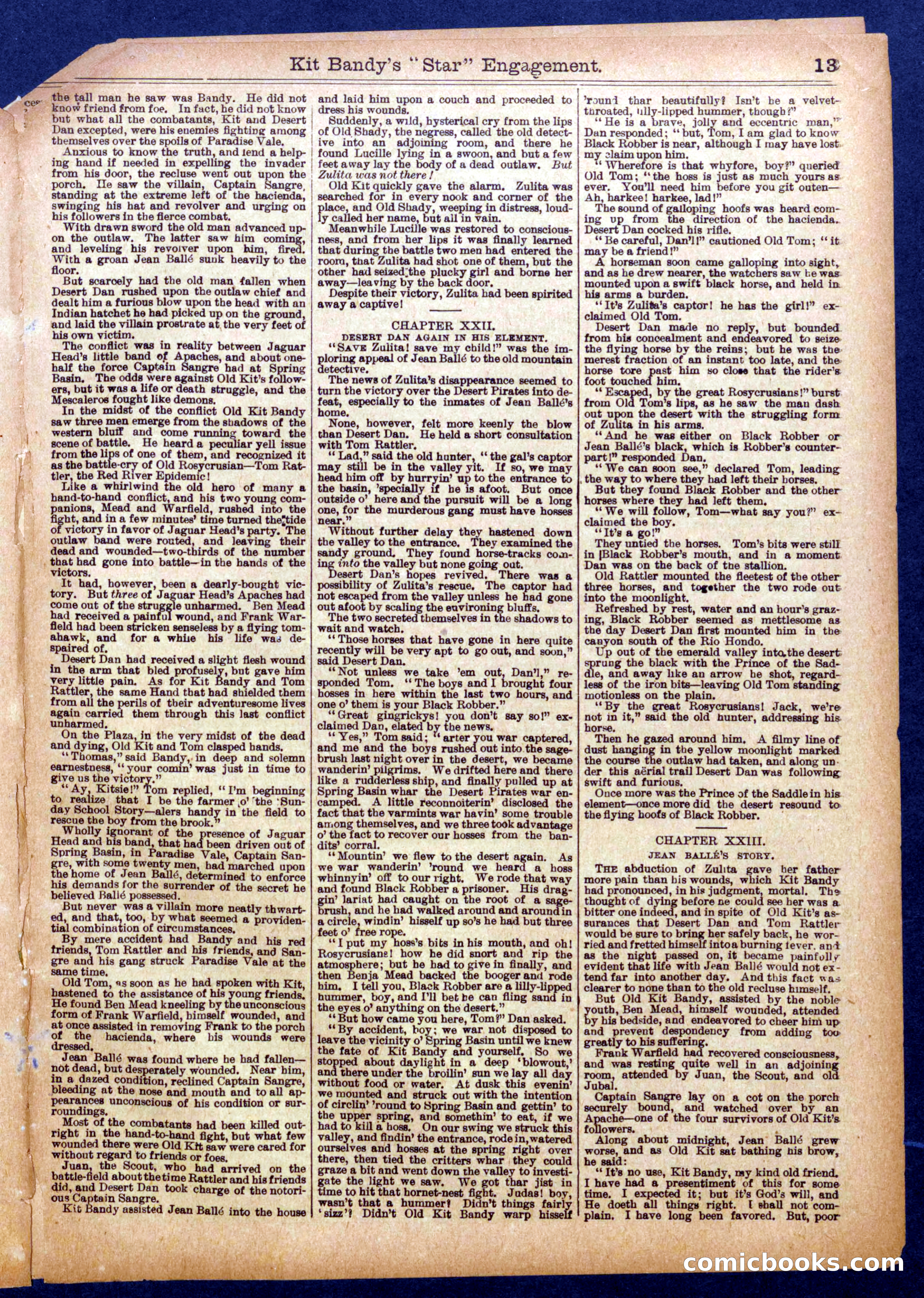 Beadle's Half Dime Library No. 939 — page 13 of 16