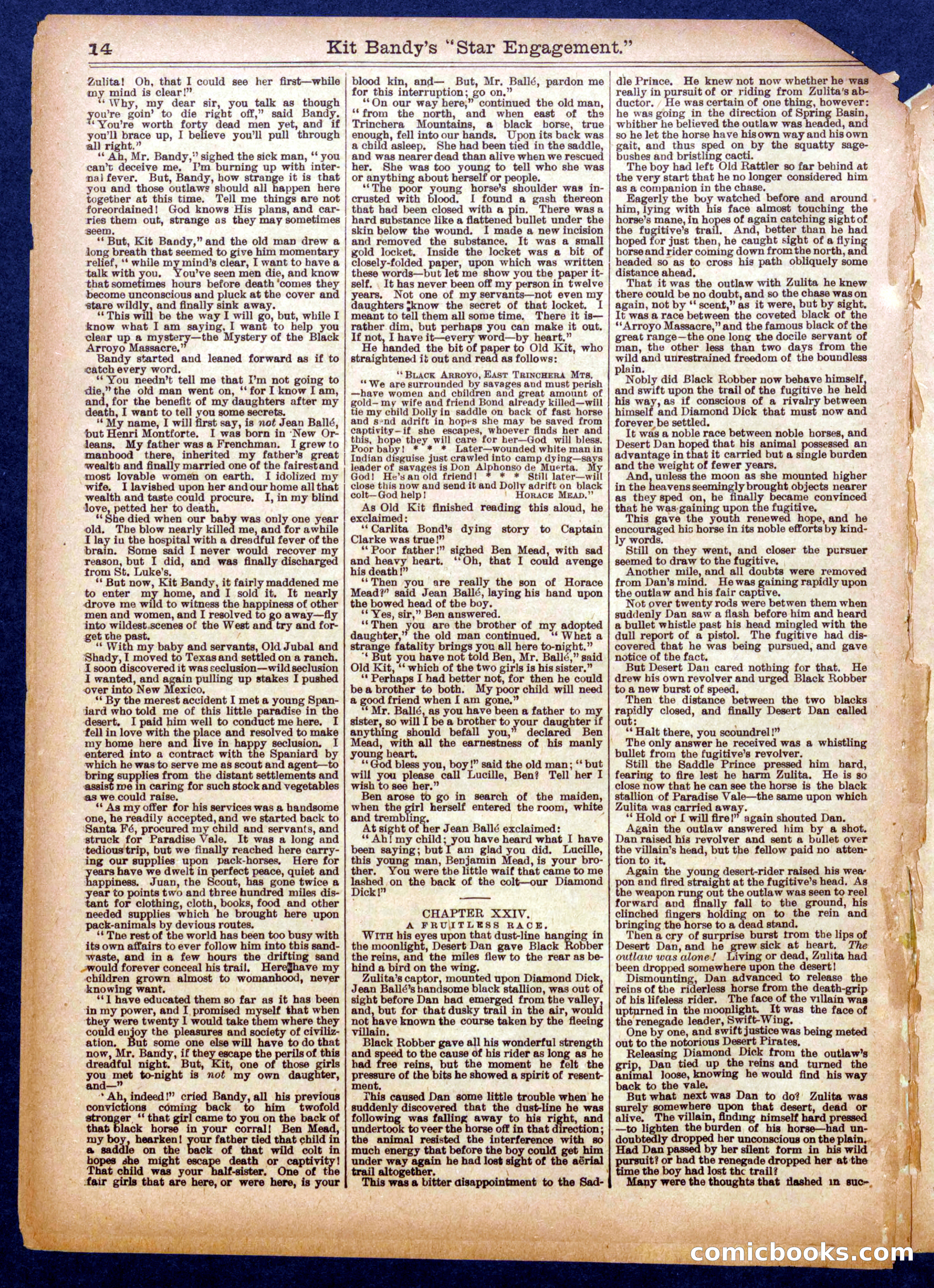 Beadle's Half Dime Library No. 939 — page 14 of 16