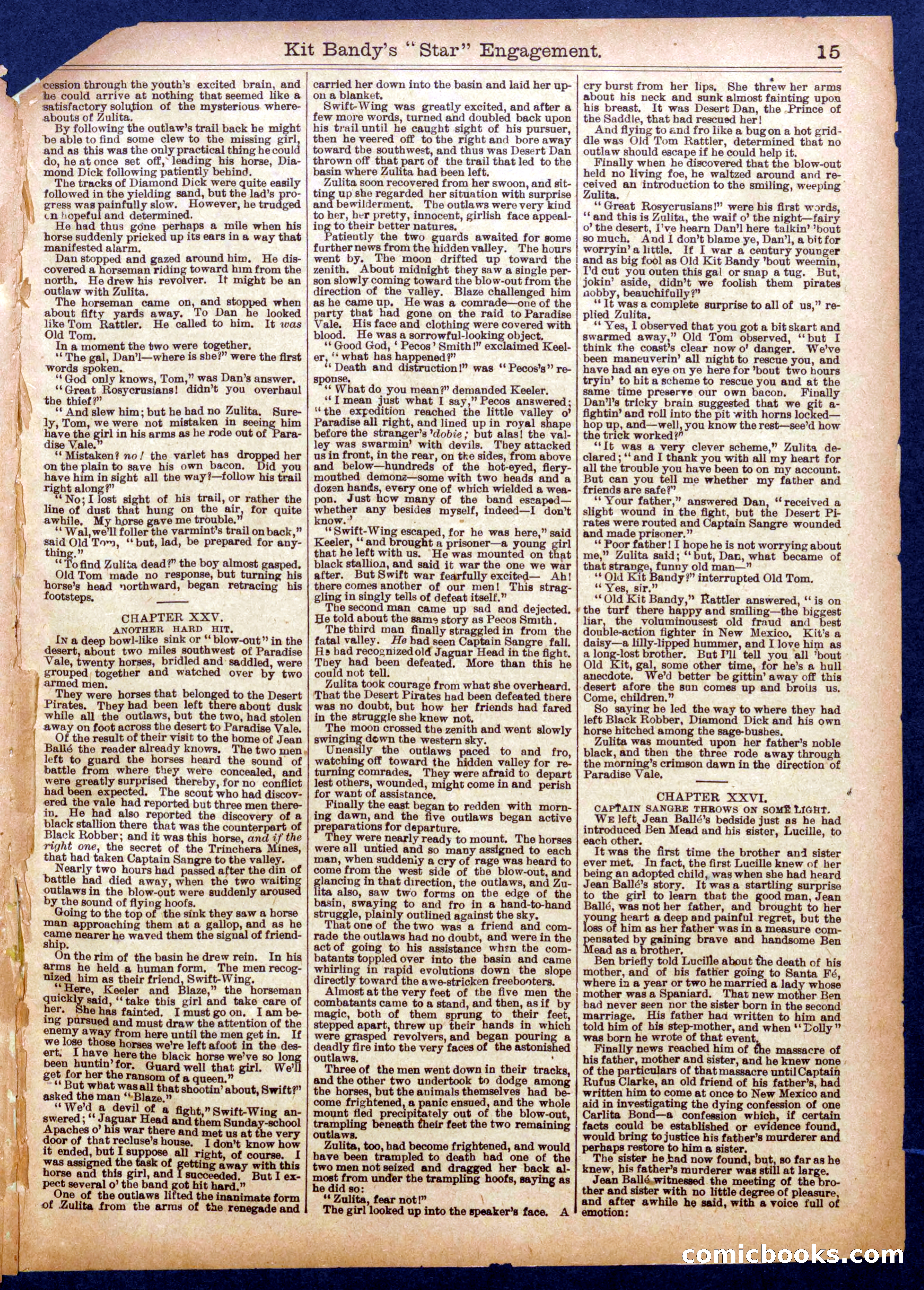 Beadle's Half Dime Library No. 939 — page 15 of 16