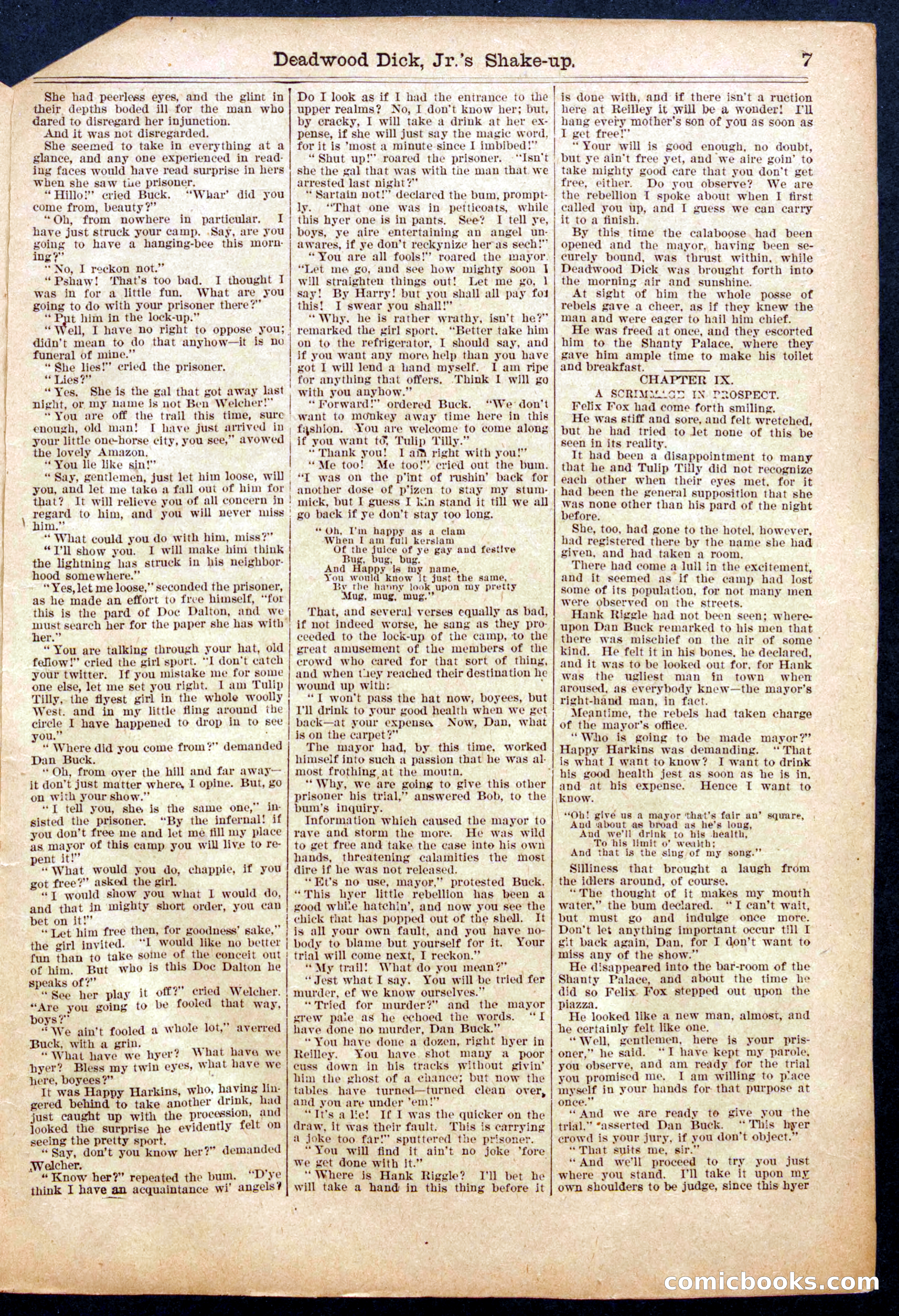 Beadle's Half Dime Library, No. 940 — page 7 of 16