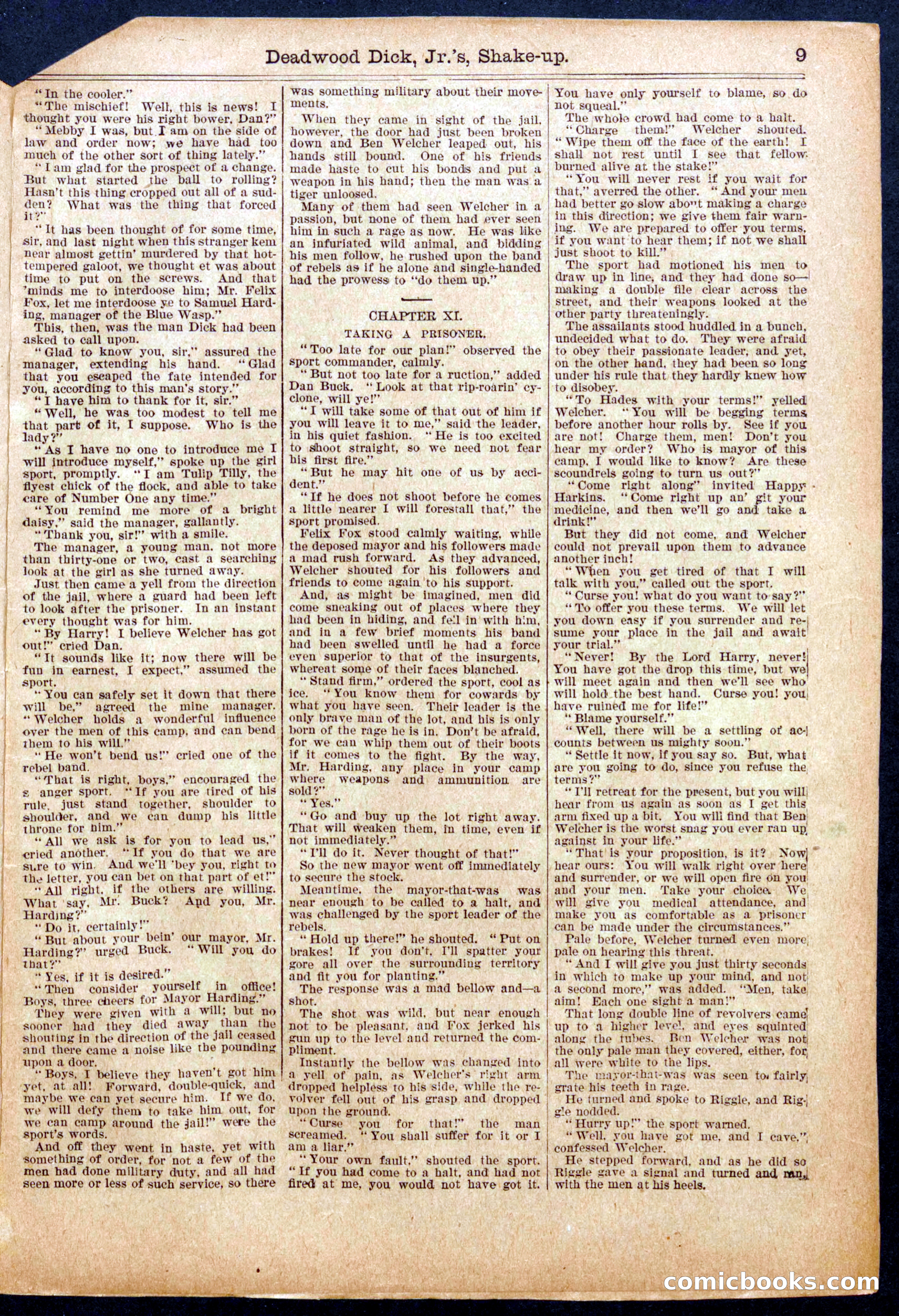 Beadle's Half Dime Library, No. 940 — page 9 of 16