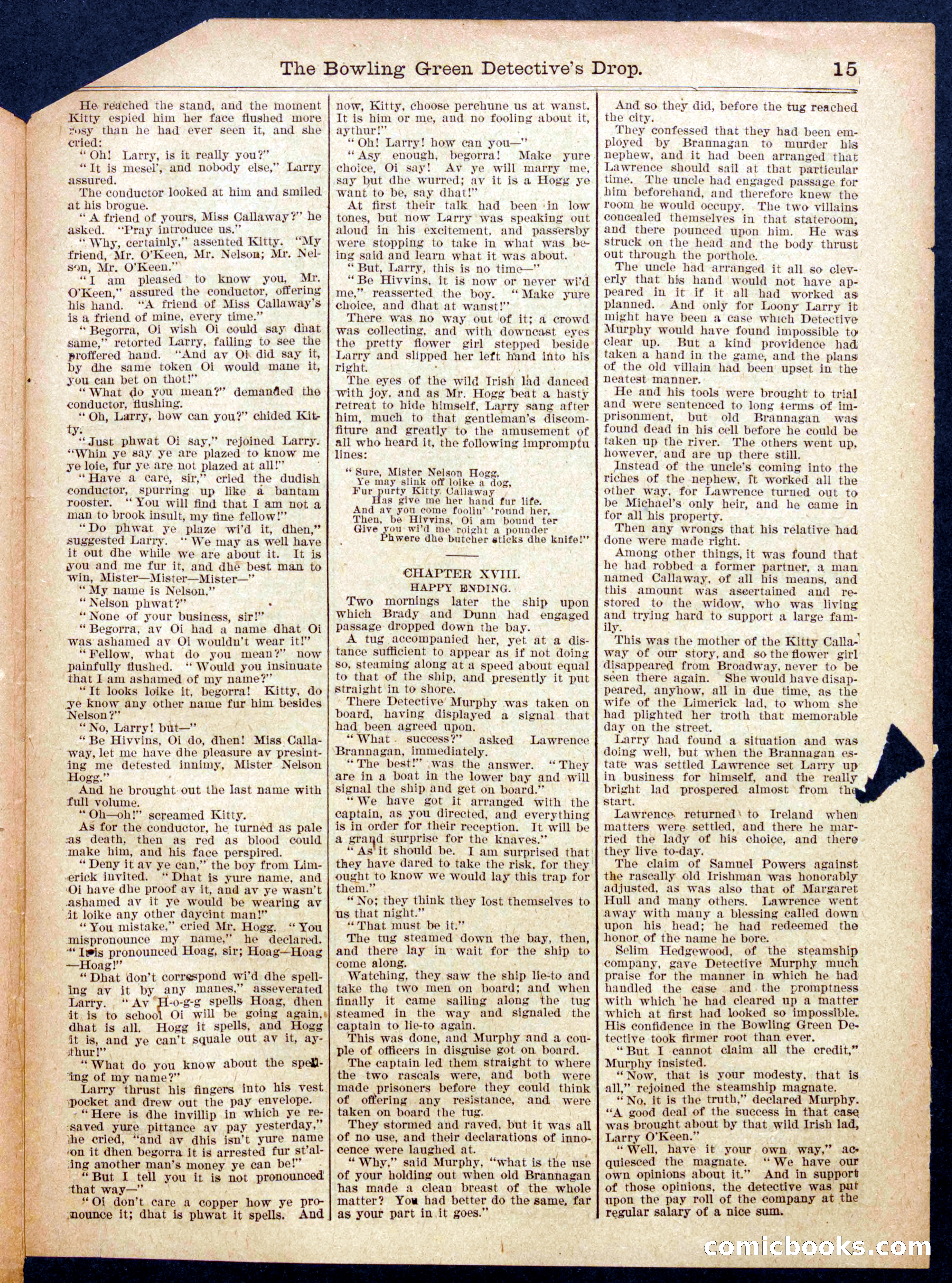 Beadle's Half Dime Library No. 941 — page 15 of 16