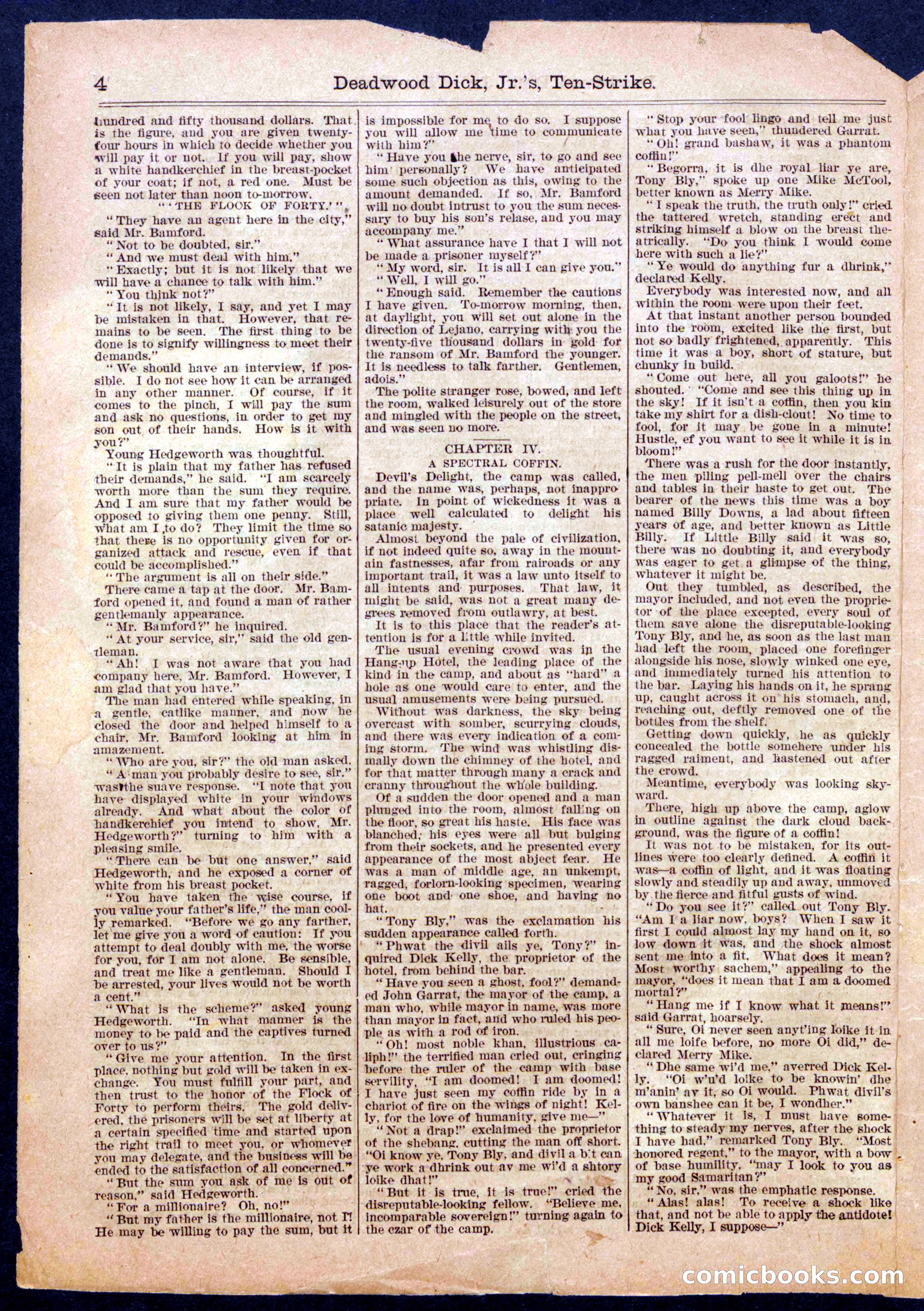 Beadle's Half Dime Library No. 957 — page 4 of 16