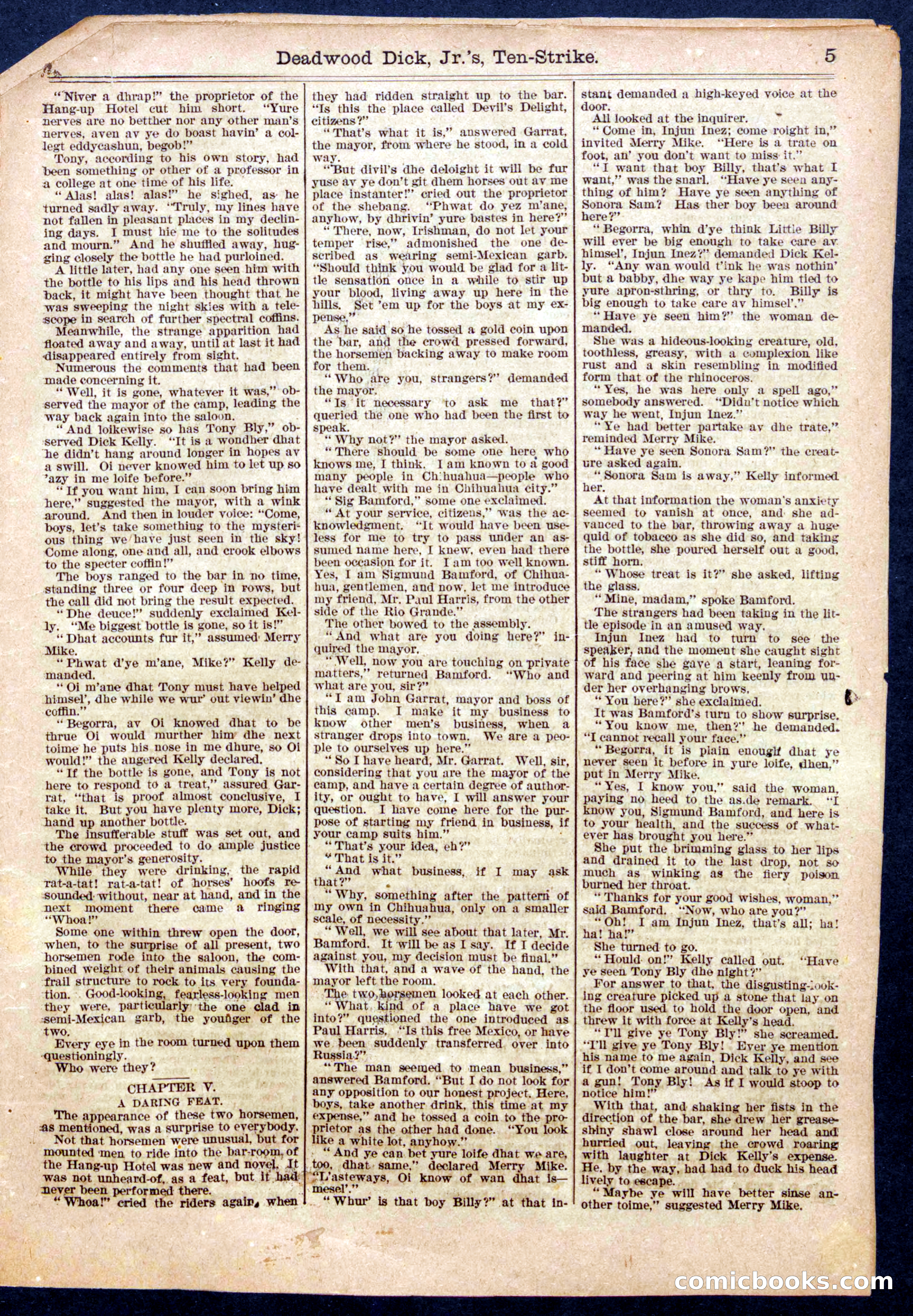 Beadle's Half Dime Library No. 957 — page 5 of 16