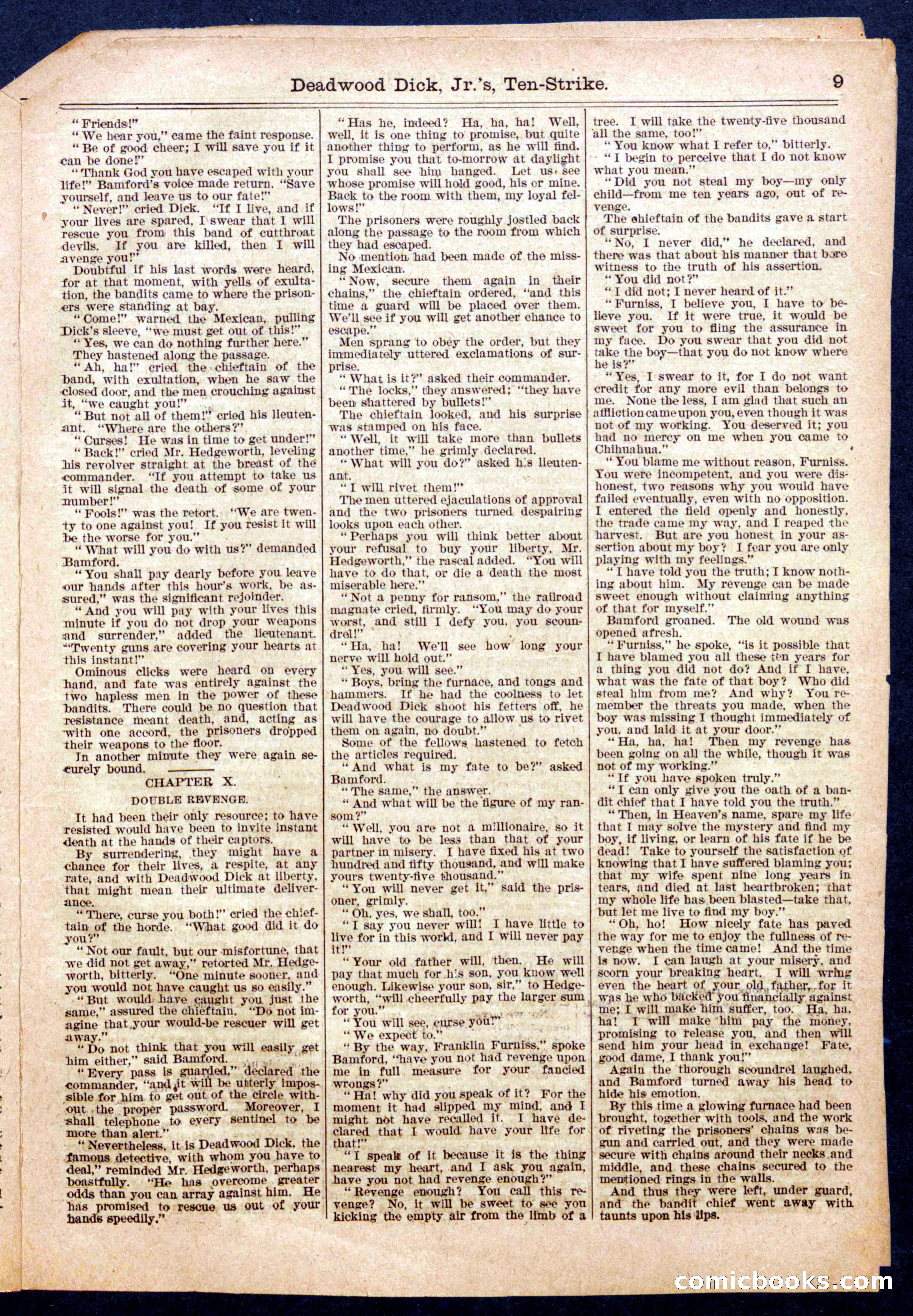 Beadle's Half Dime Library No. 957 — page 9 of 16
