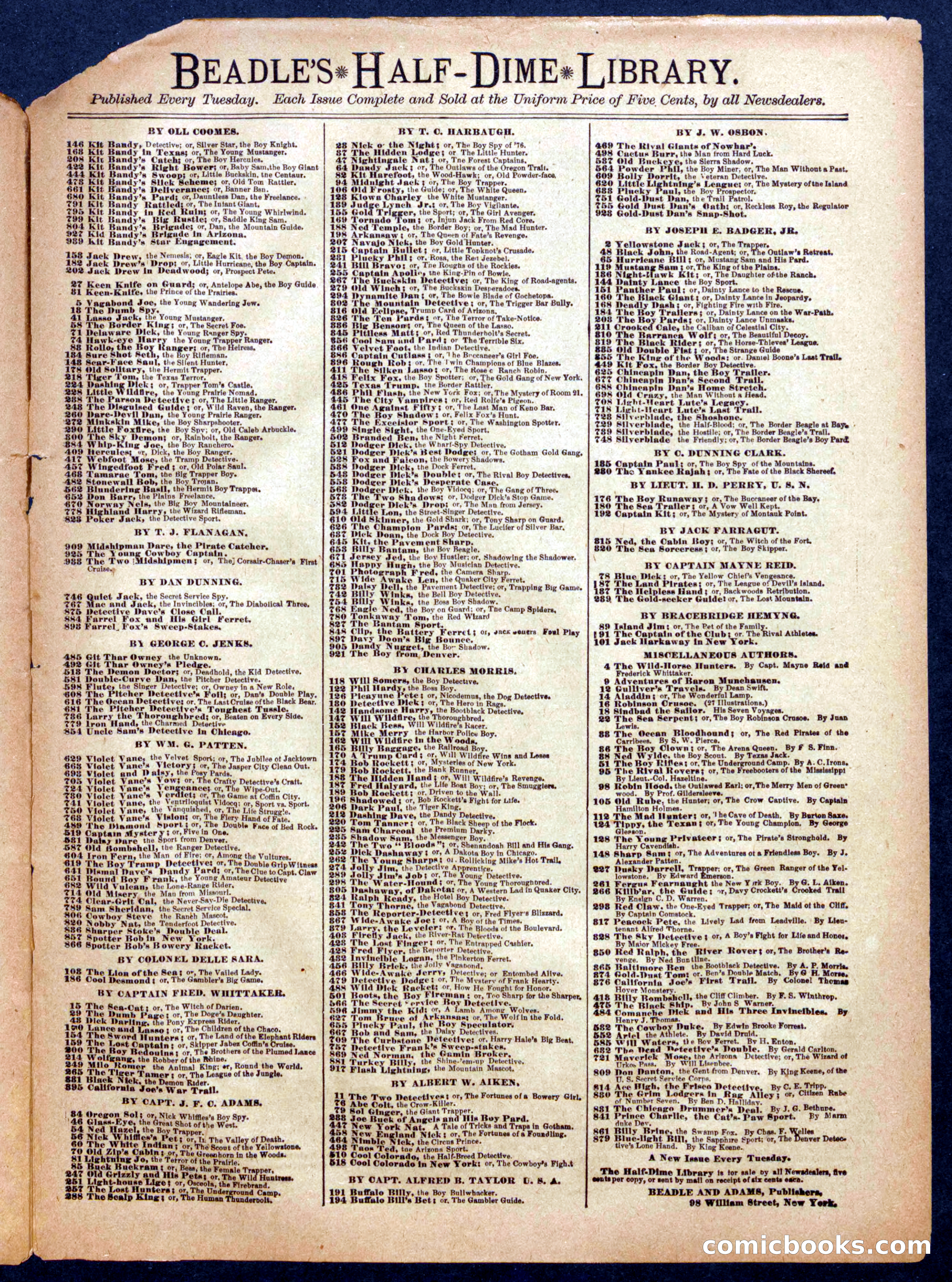 Beadle's Half Dime Library No. 958 — page 15 of 16