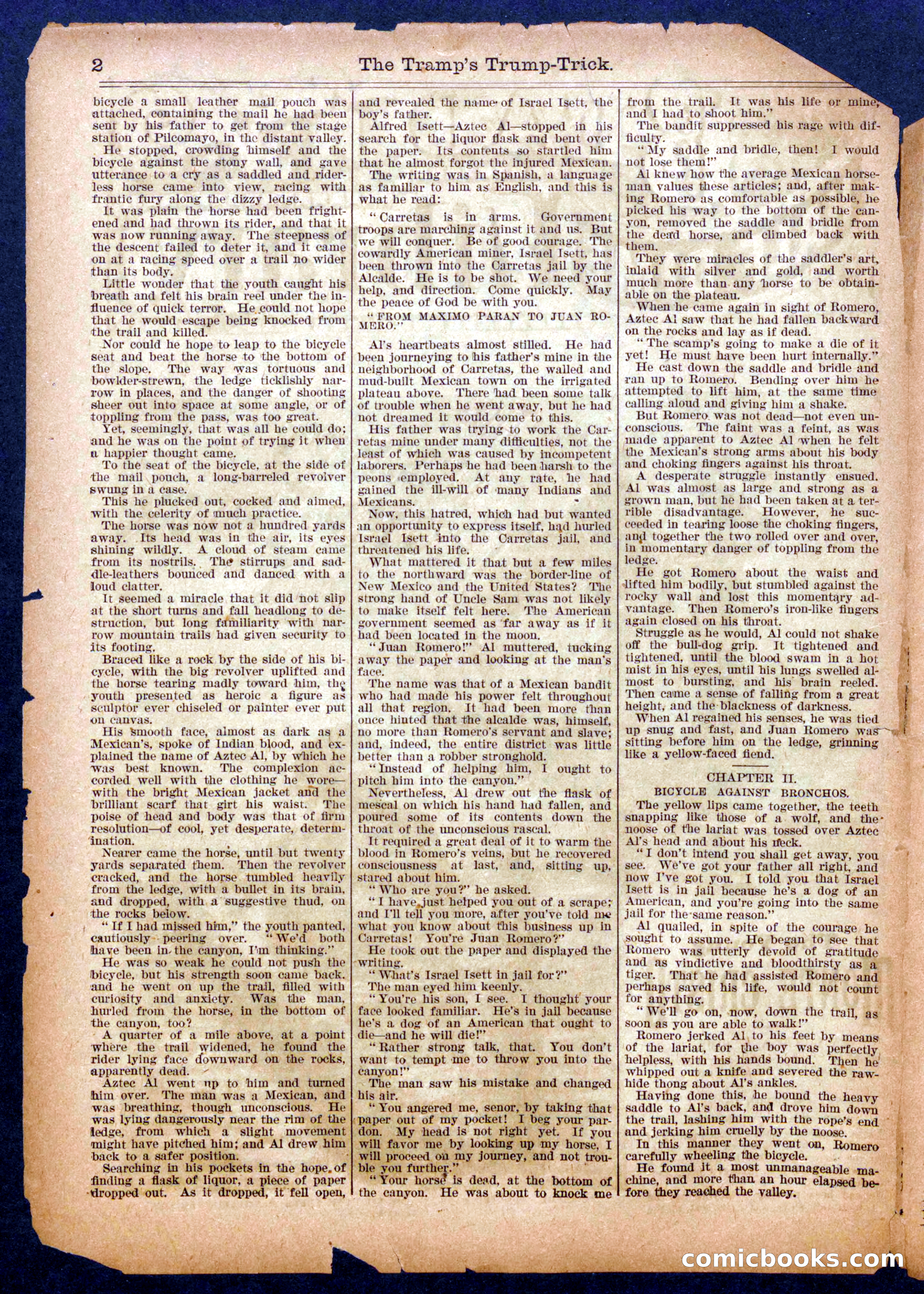 Beadle's Half Dime Library No. 961 — page 2 of 16