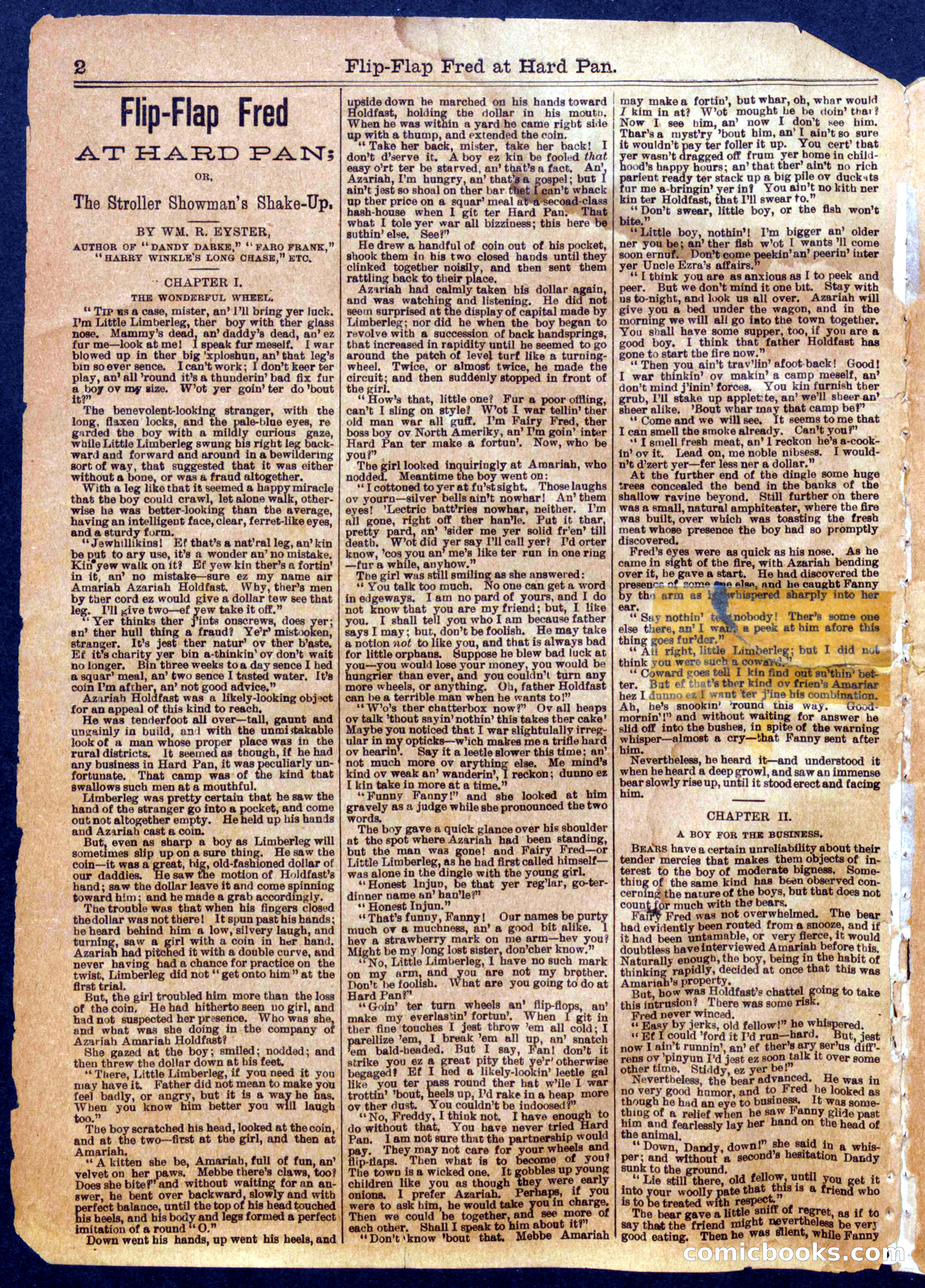 Beadle's Half Dime Library, No. 962 — page 2 of 16
