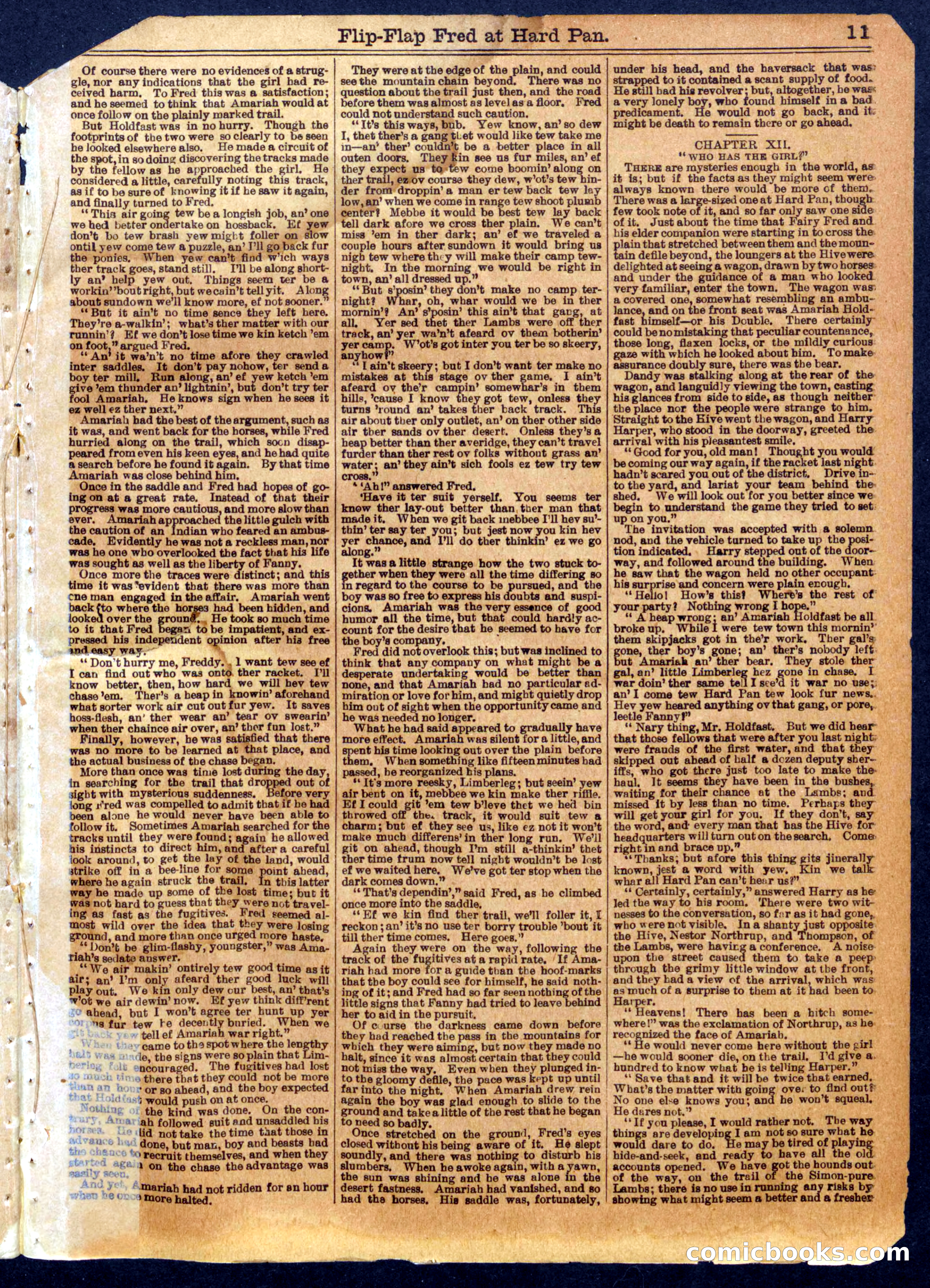 Beadle's Half Dime Library, No. 962 — page 11 of 16