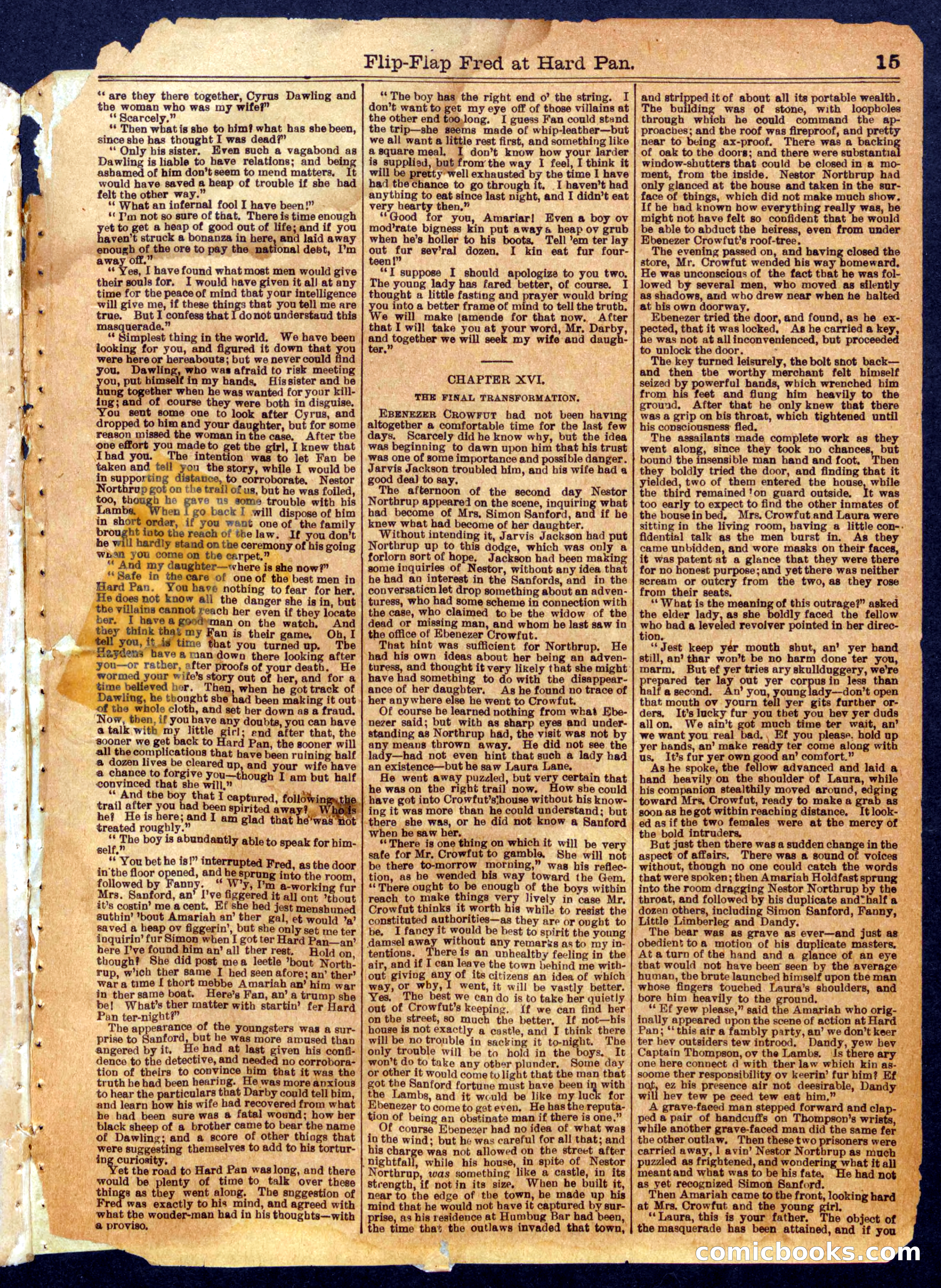 Beadle's Half Dime Library, No. 962 — page 15 of 16