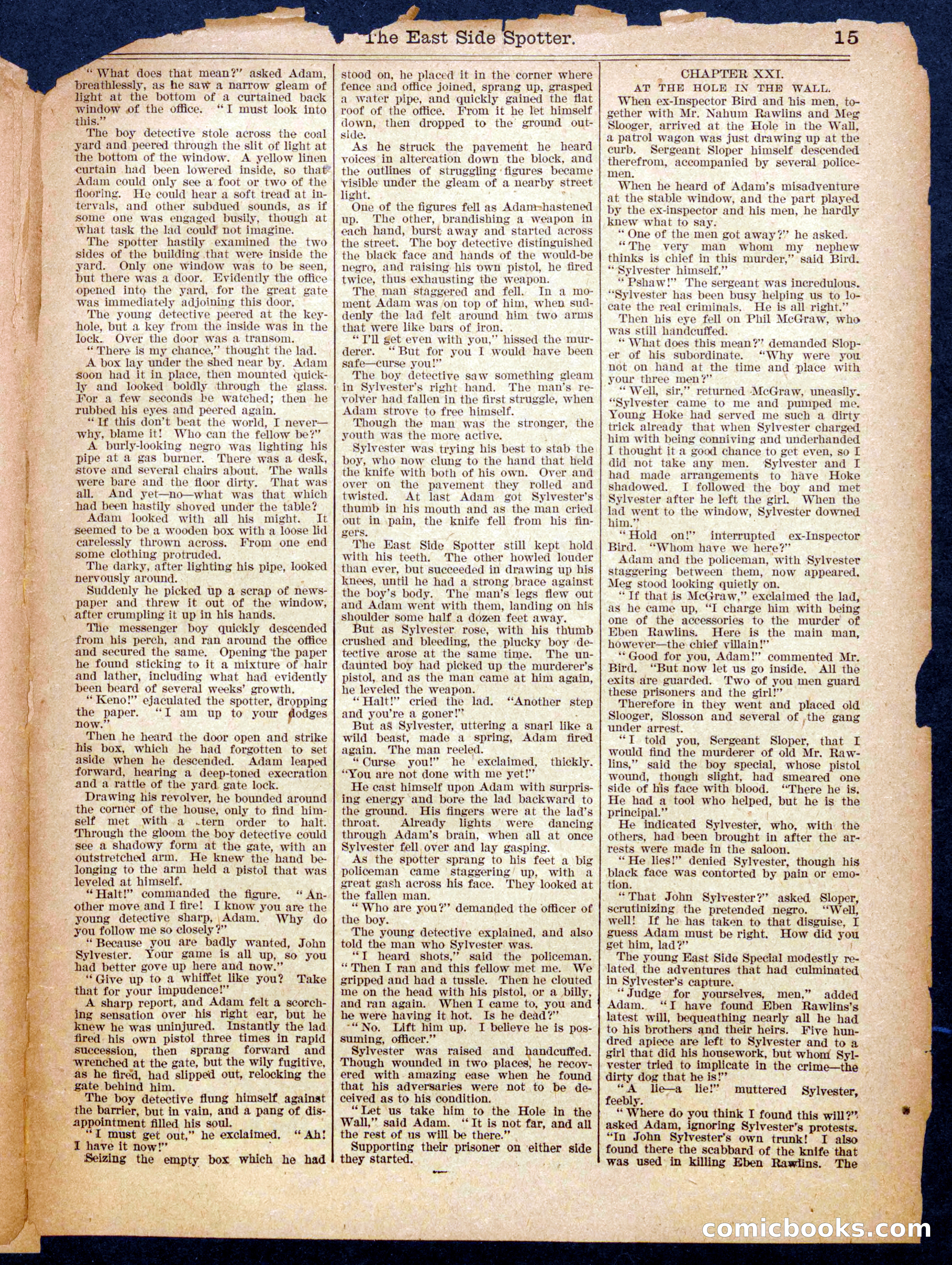 Beadle's Half Dime Library, No. 963 — page 15 of 16