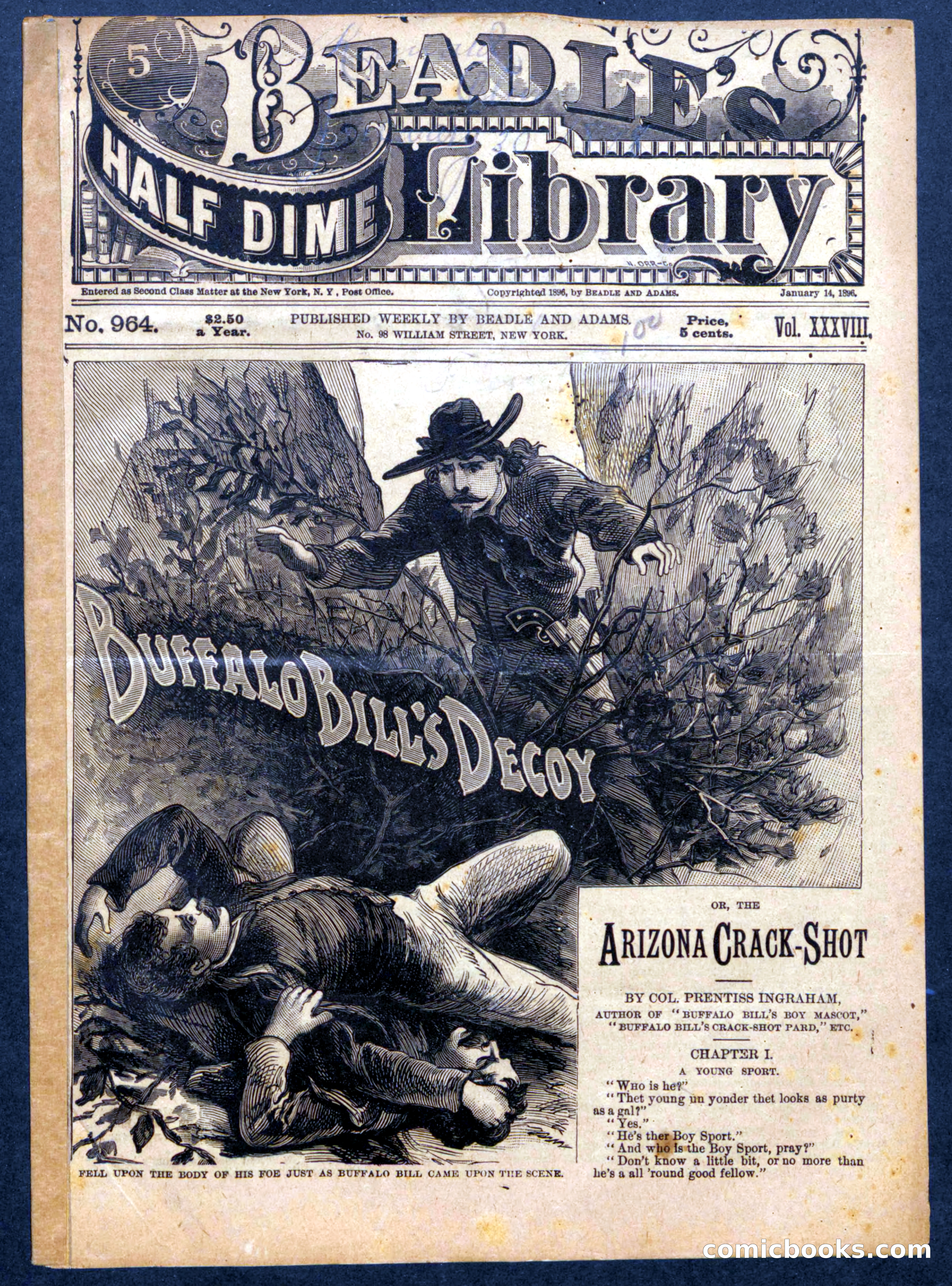 Beadle's Half Dime Library No. 964 — page 1 of 16