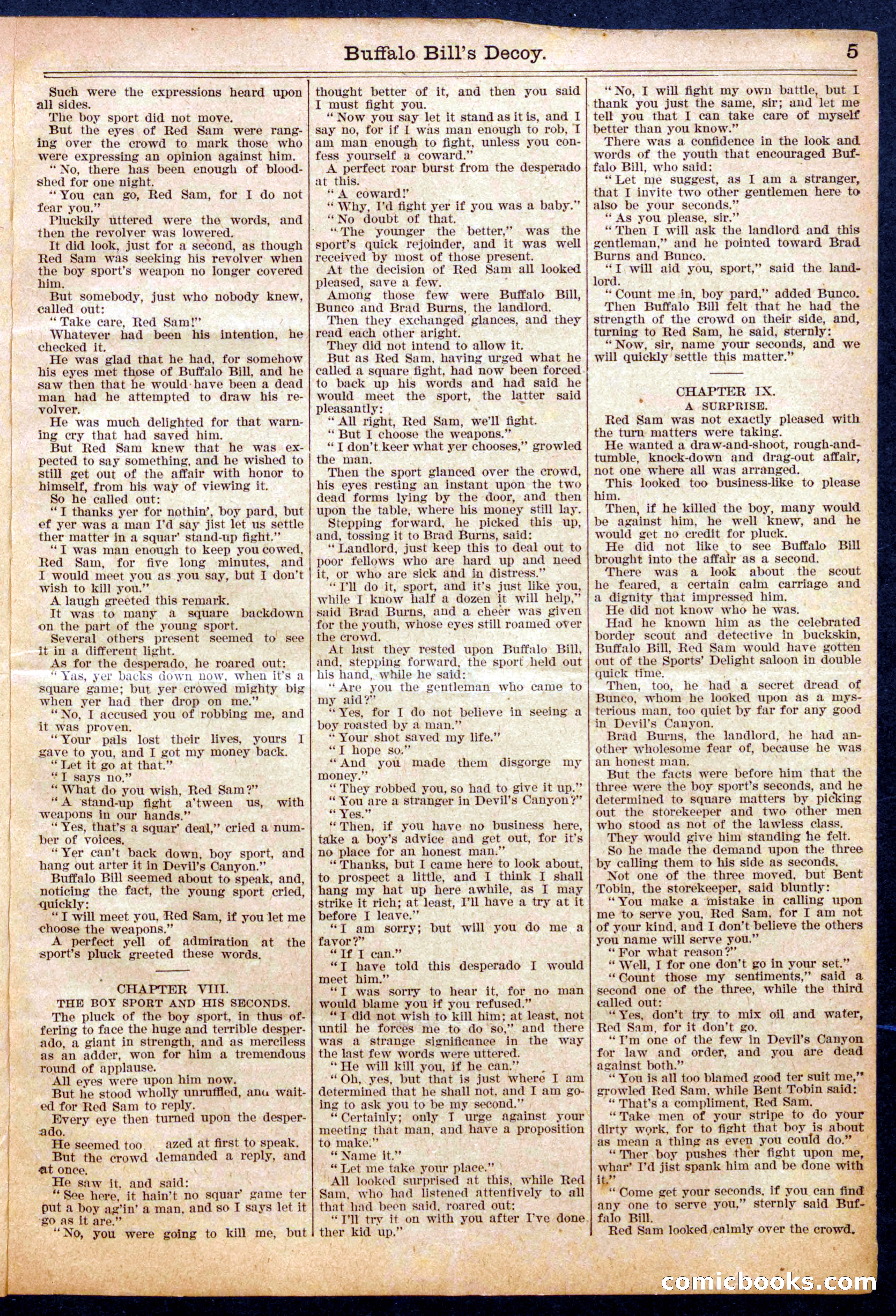 Beadle's Half Dime Library No. 964 — page 5 of 16