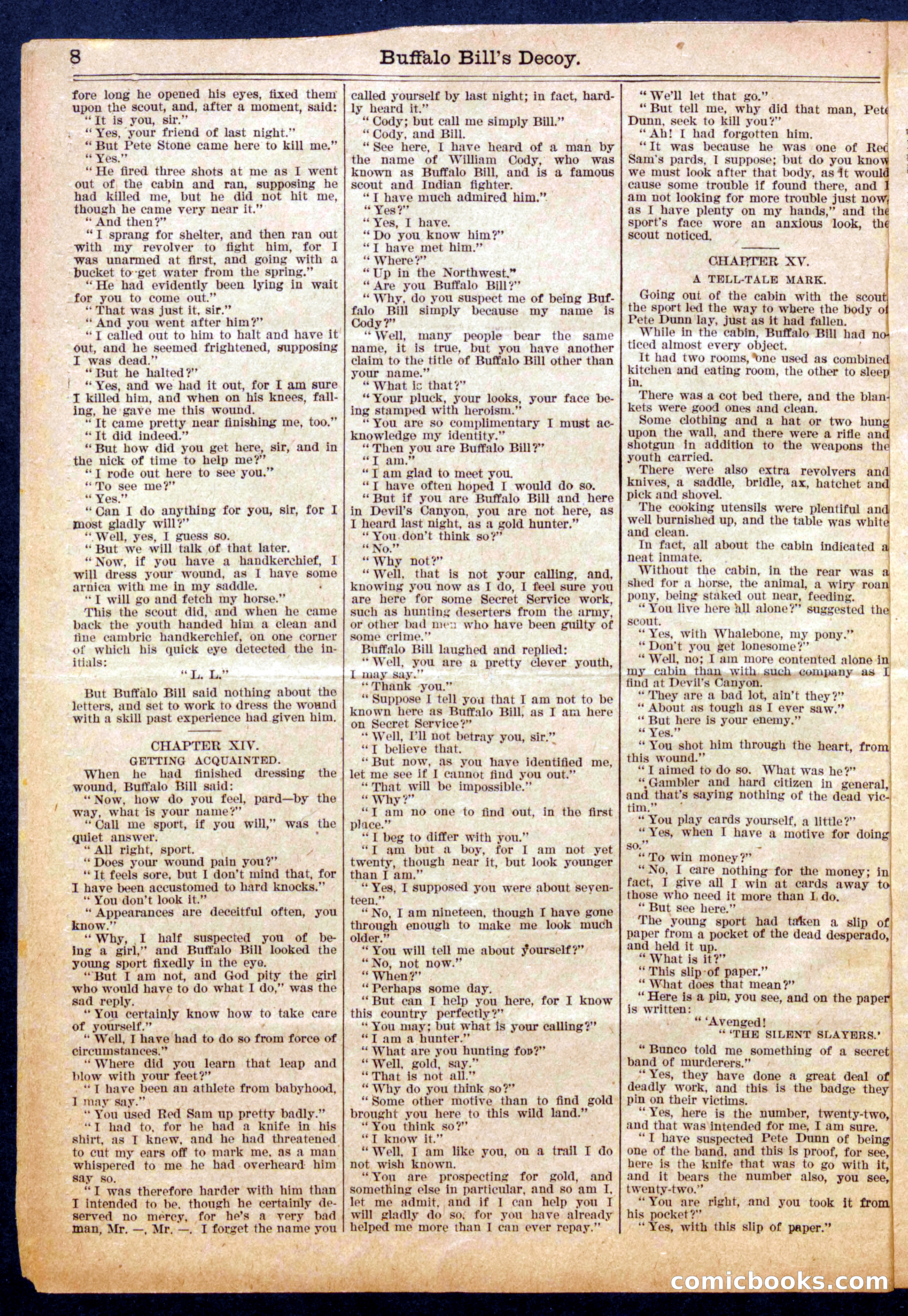 Beadle's Half Dime Library No. 964 — page 8 of 16
