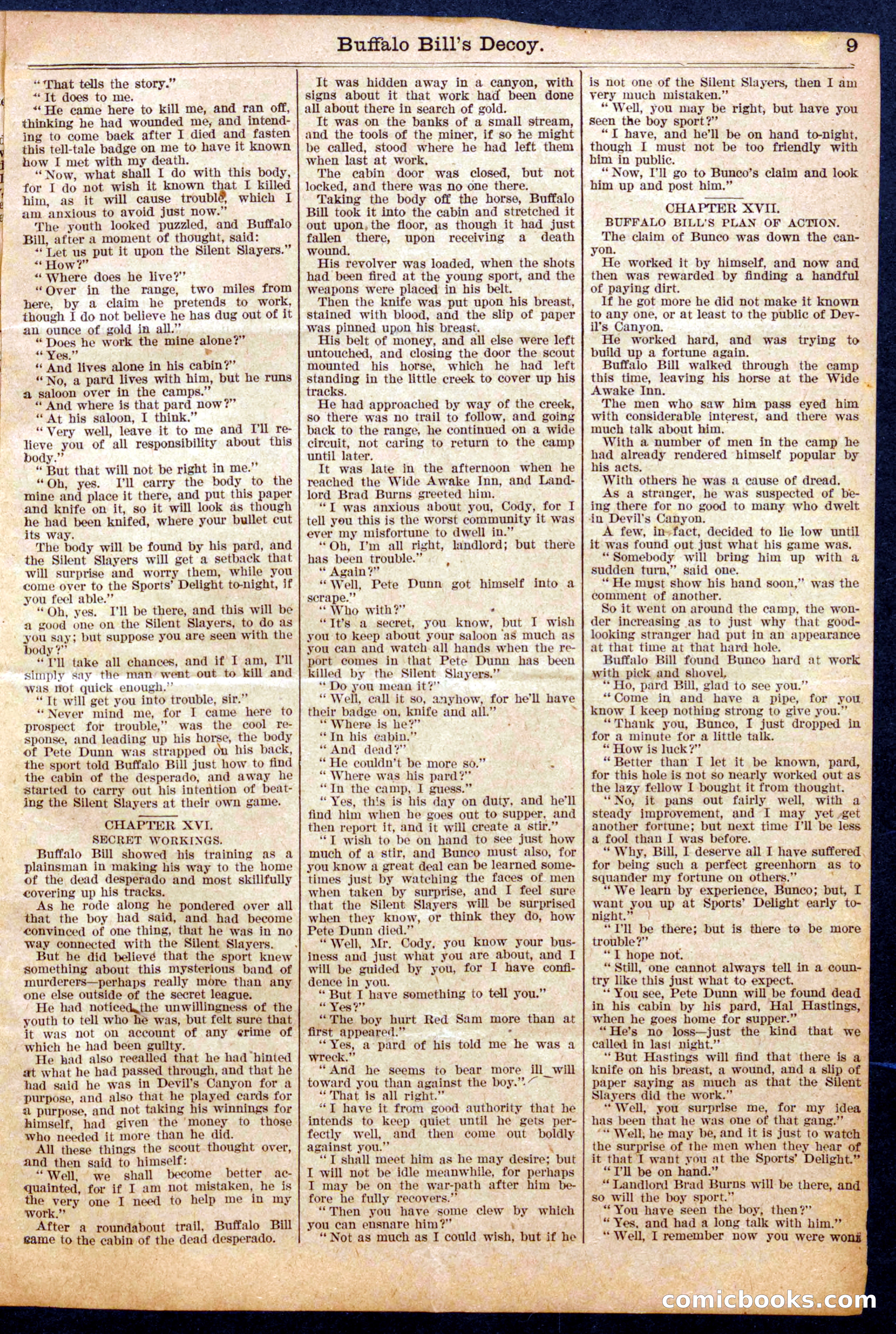 Beadle's Half Dime Library No. 964 — page 9 of 16