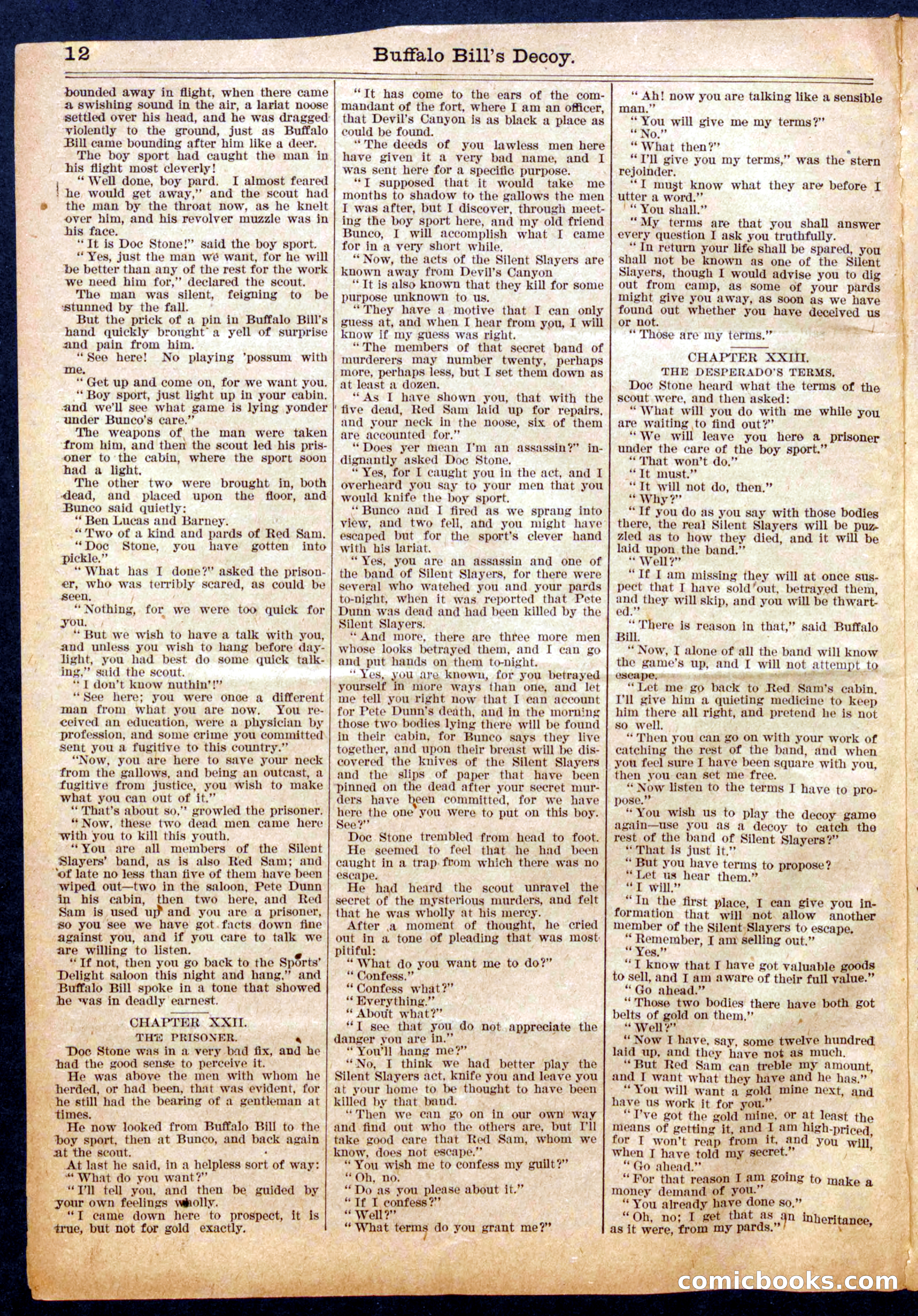 Beadle's Half Dime Library No. 964 — page 12 of 16