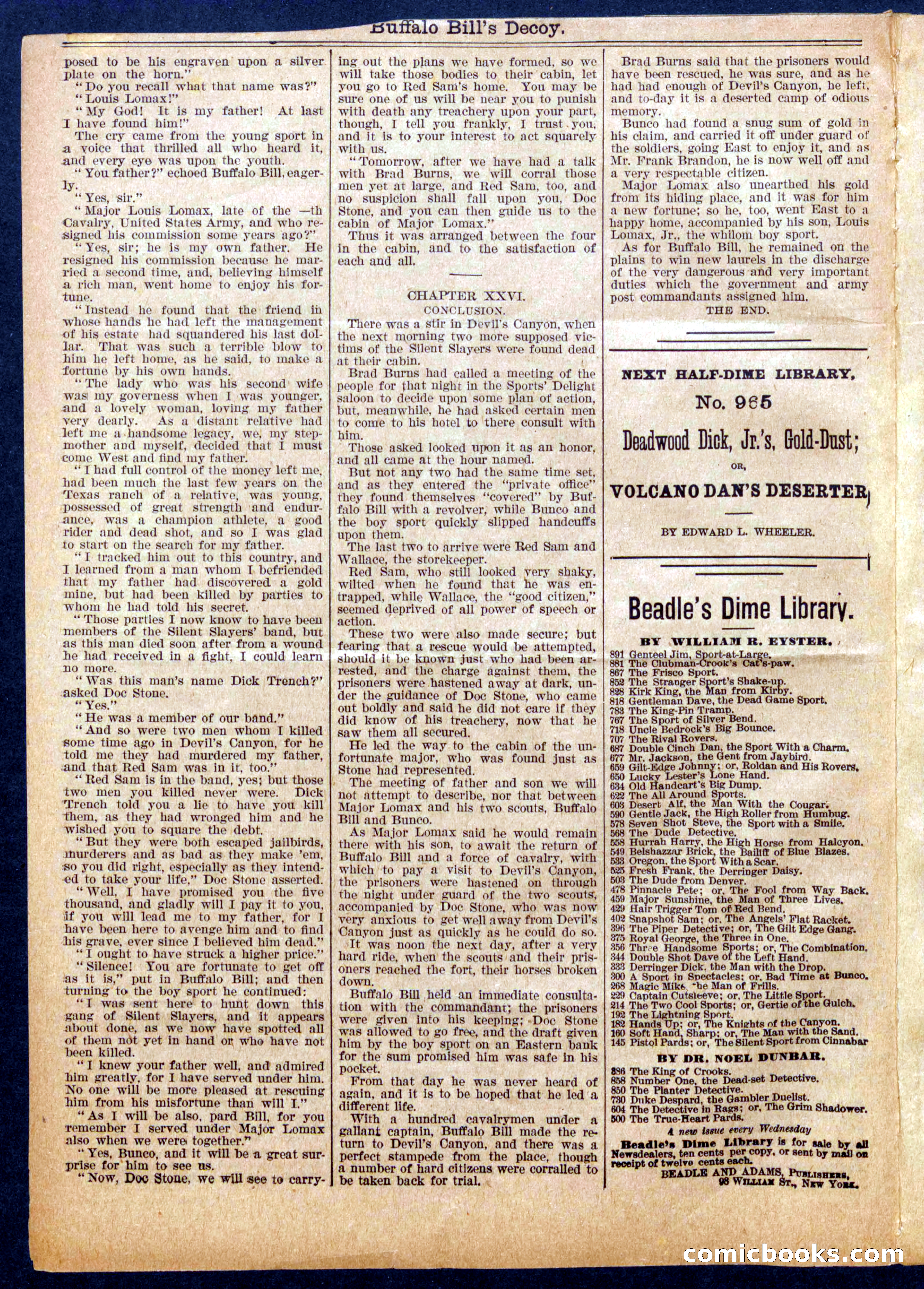 Beadle's Half Dime Library No. 964 — page 14 of 16