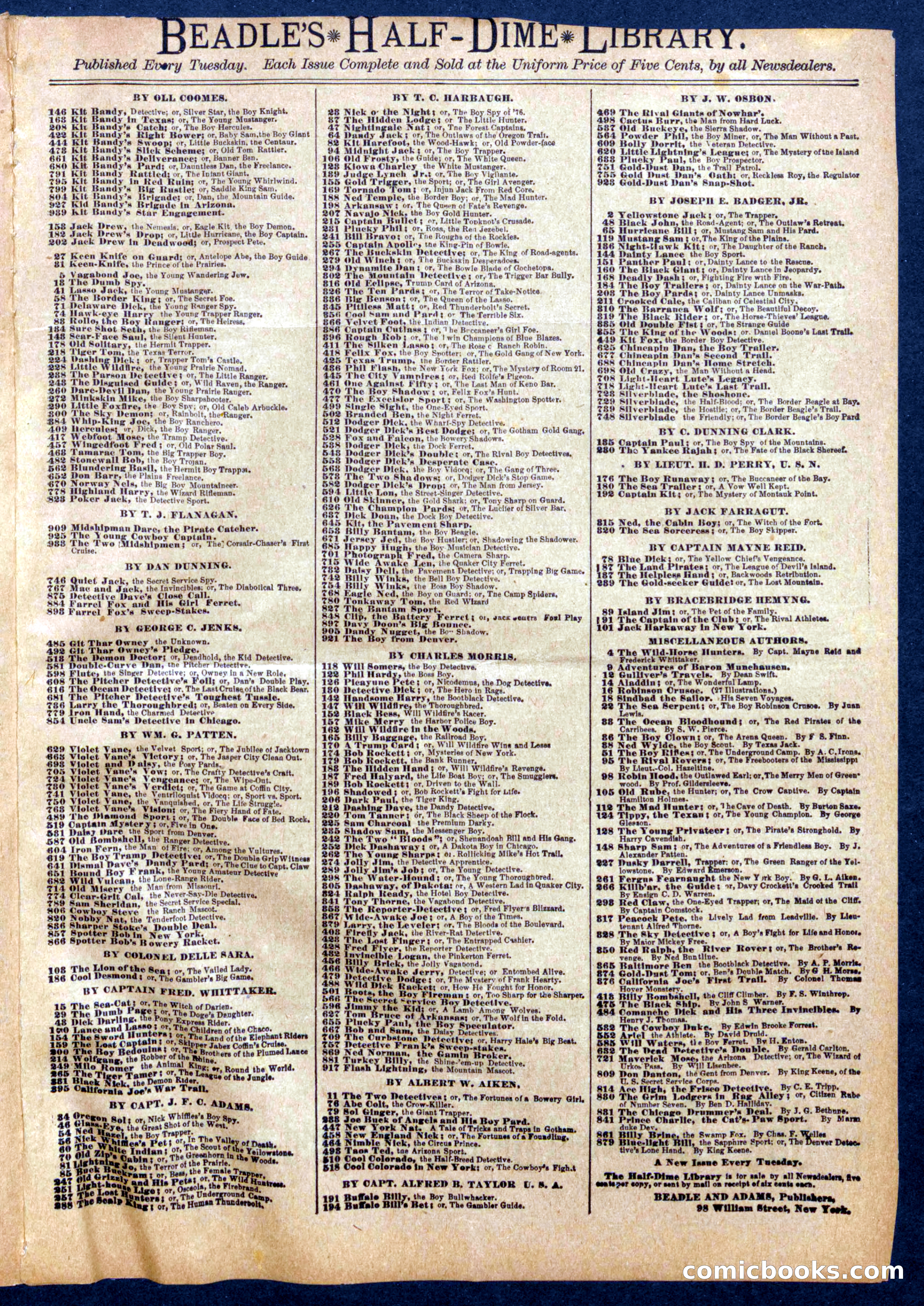 Beadle's Half Dime Library No. 964 — page 15 of 16
