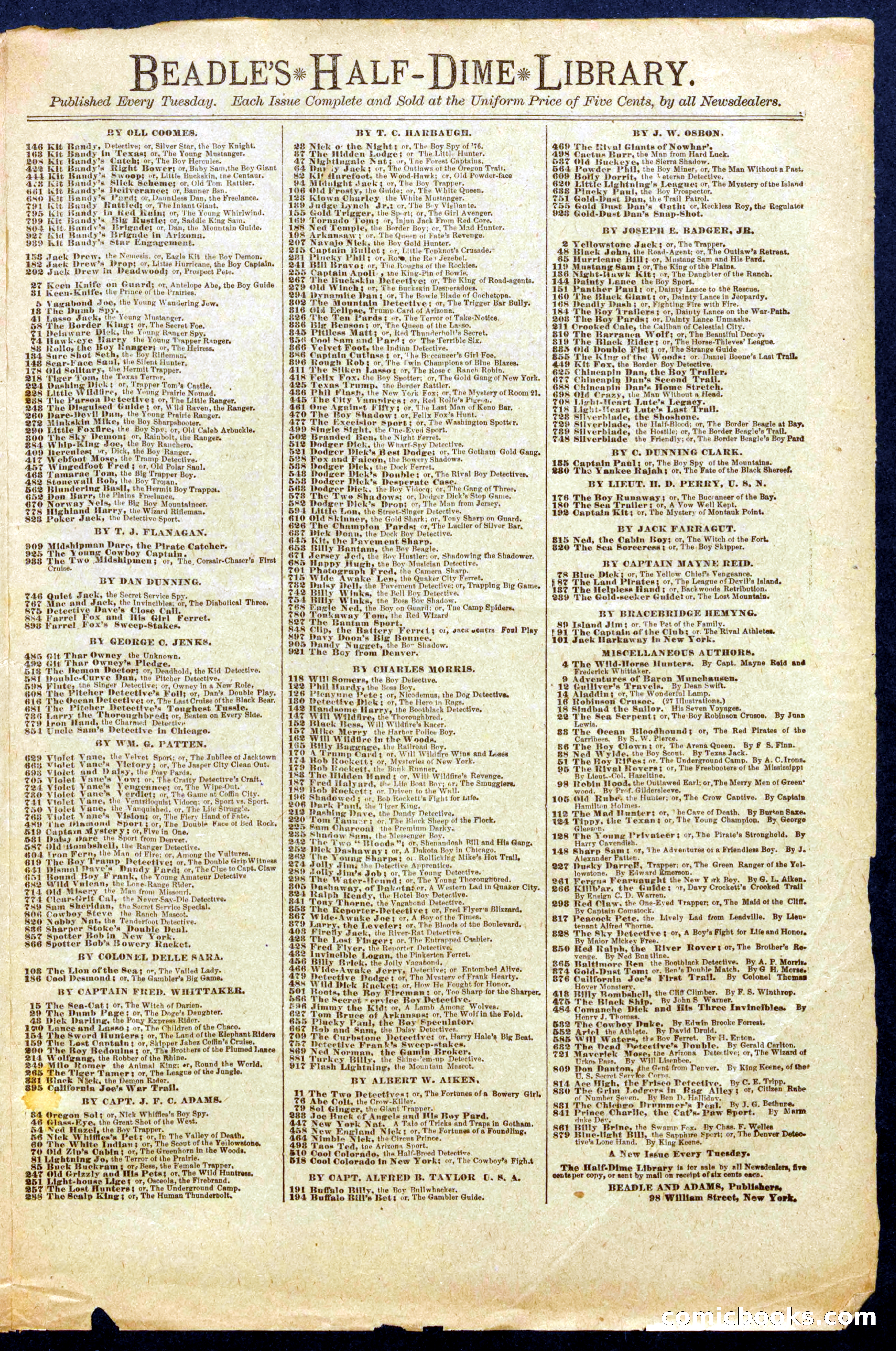 Beadle's Half Dime Library No. 972 — page 15 of 16