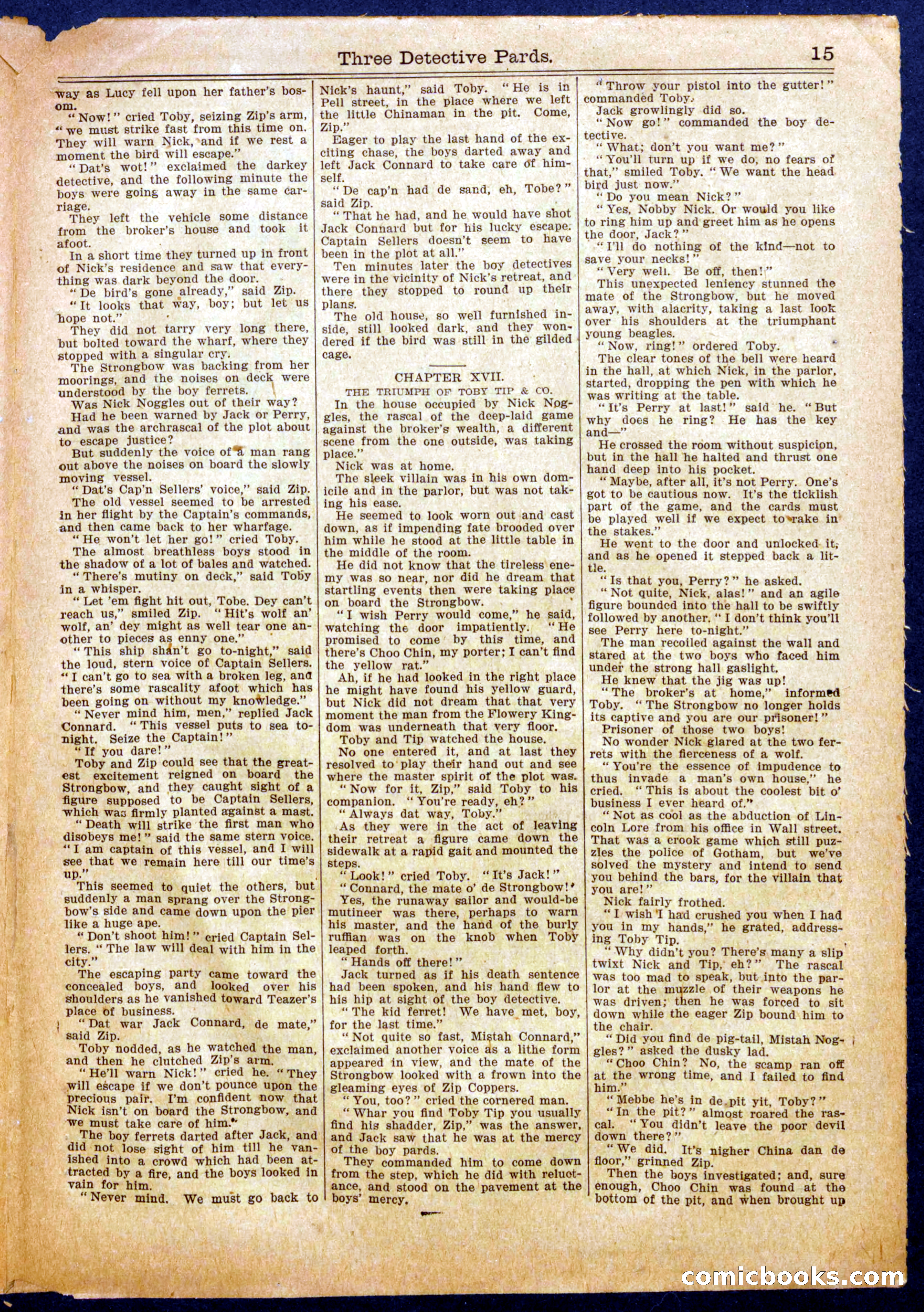 Beadle's Half Dime Library, No. 980 — page 15 of 16
