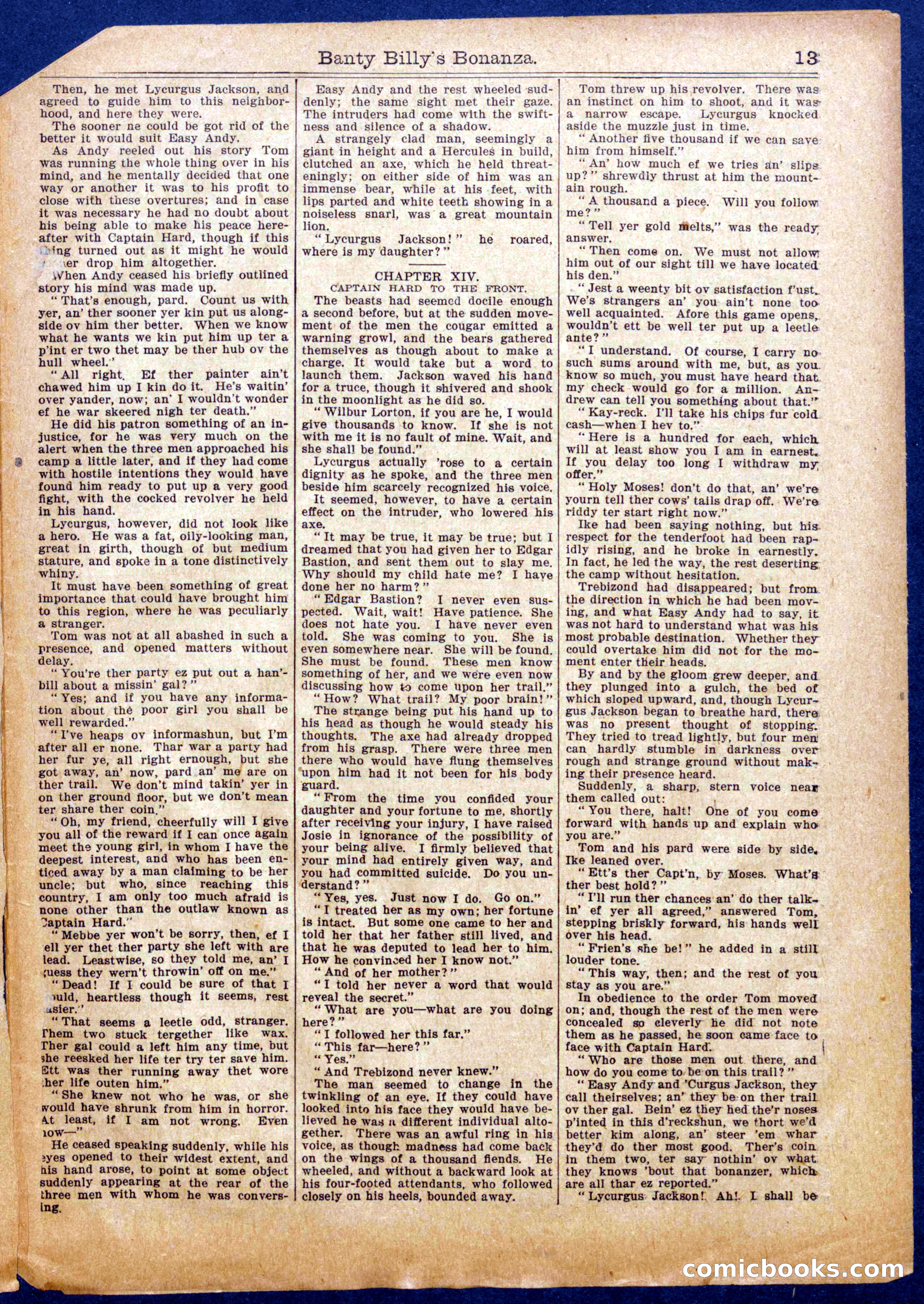 Beadle's Half Dime Library No. 983 — page 13 of 16