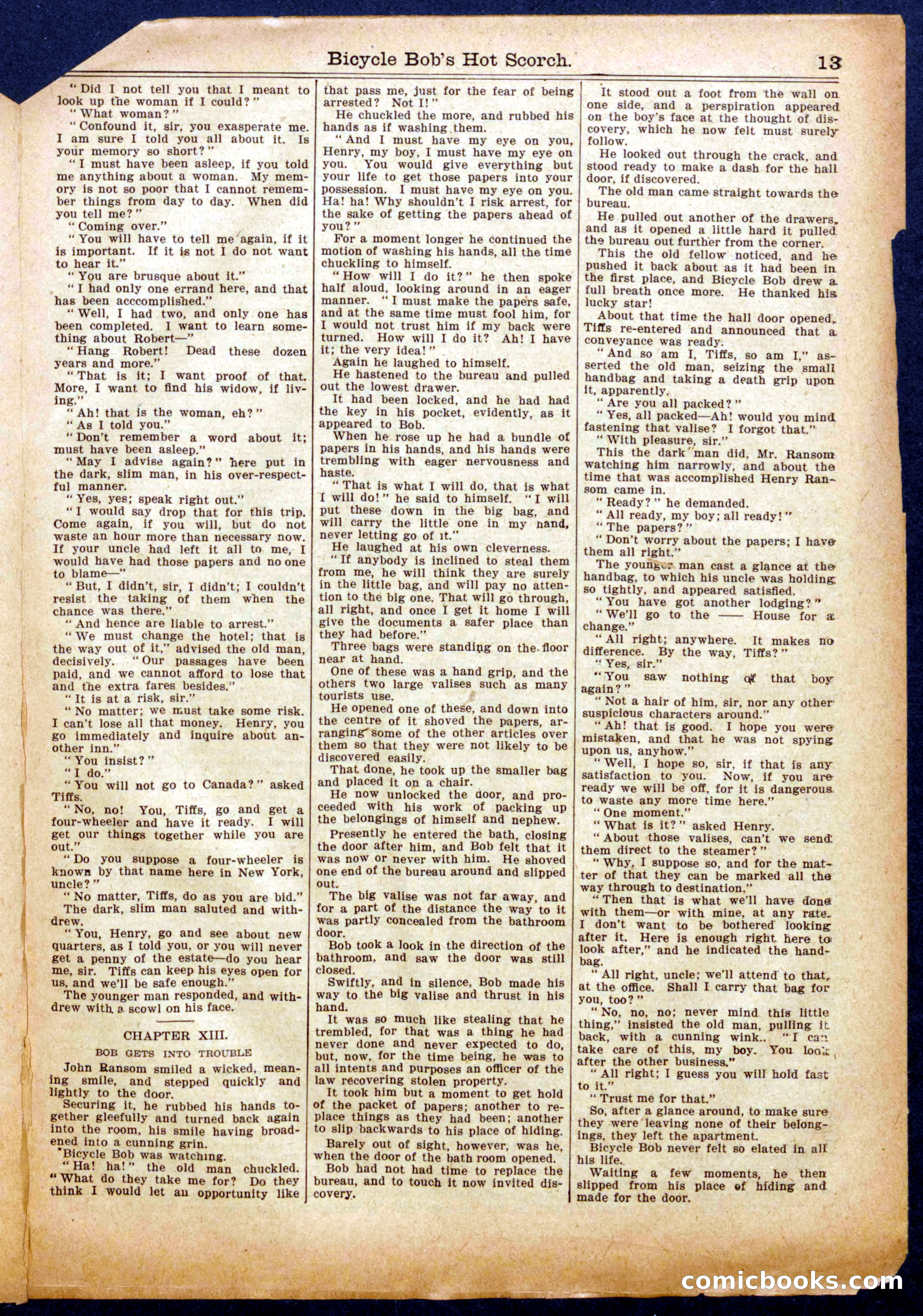 Beadle's Half Dime Library No. 989 — page 13 of 16