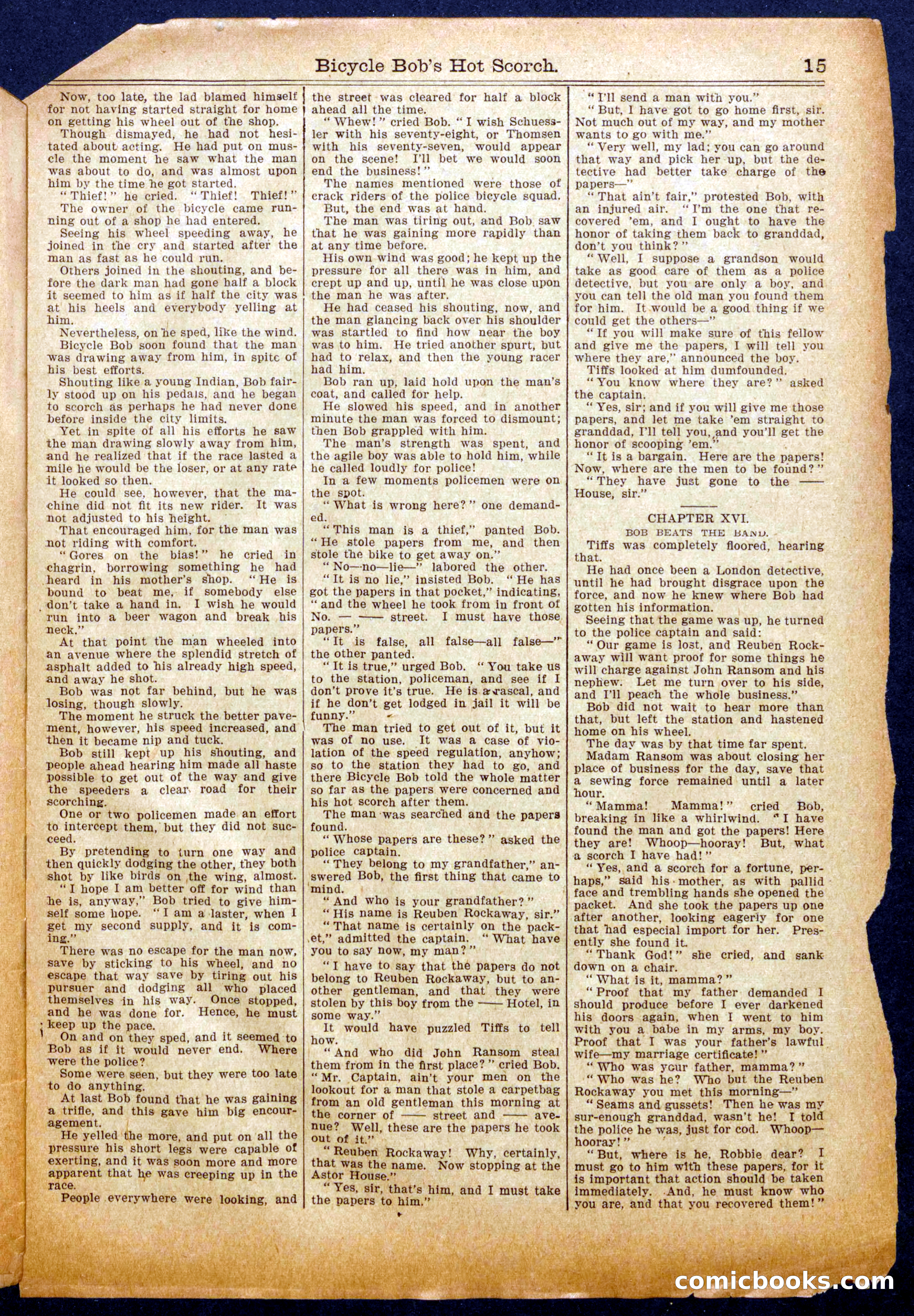 Beadle's Half Dime Library No. 989 — page 15 of 16