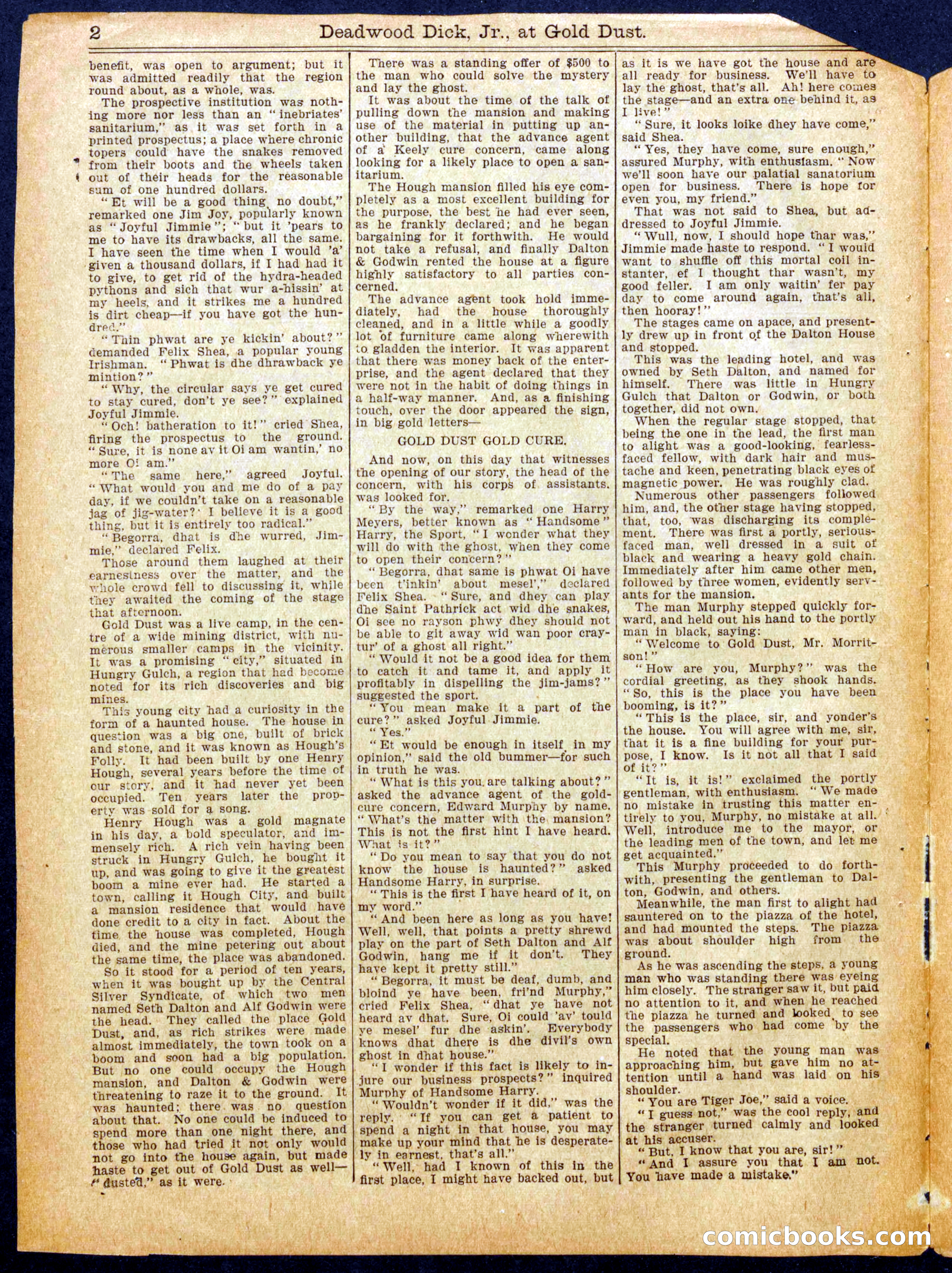 Beadle's Half Dime Library No. 902 — page 2 of 16