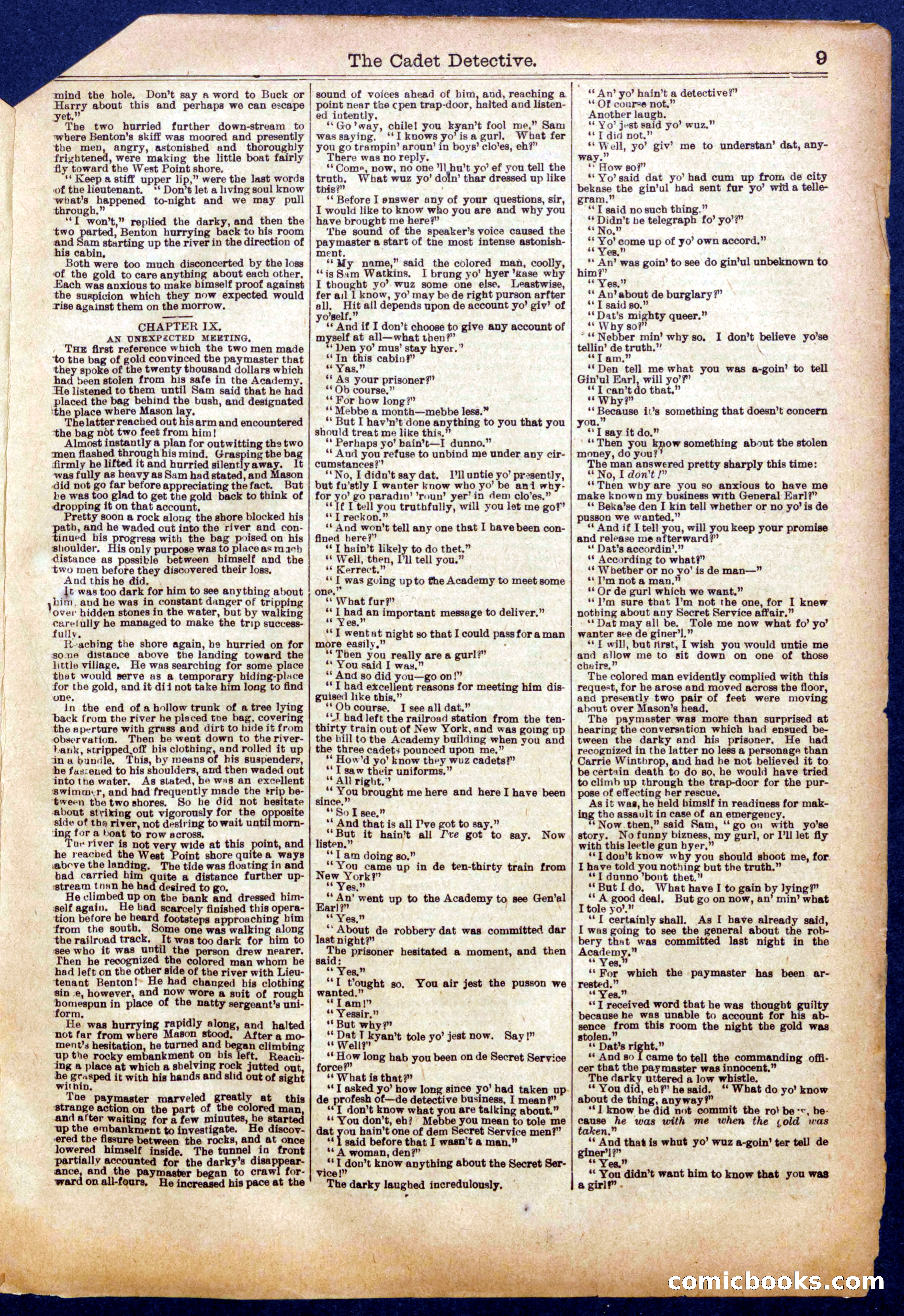 Beadle's Half Dime Library No. 993 — page 9 of 16