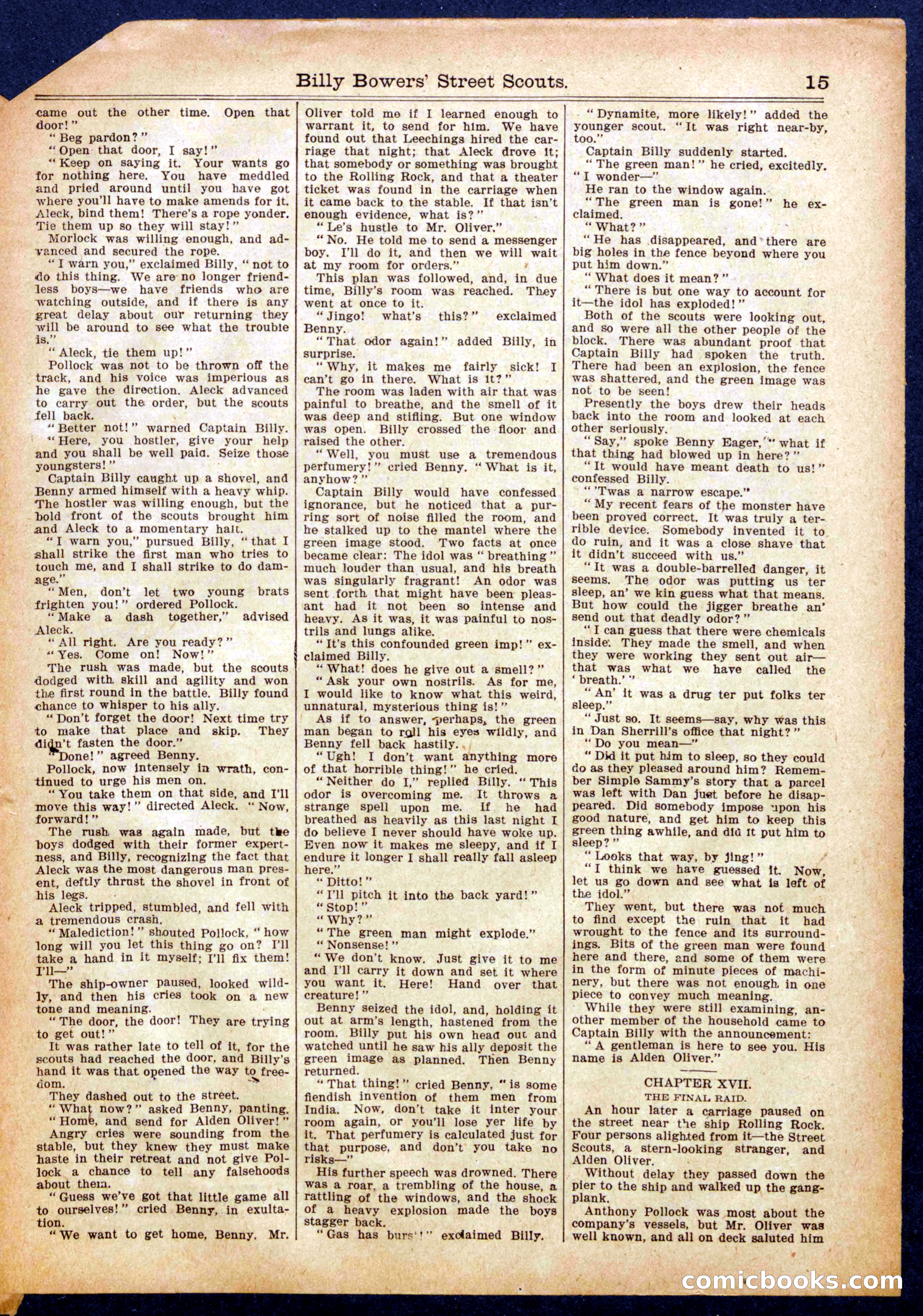 Beadle's Half Dime Library No. 994 — page 15 of 16