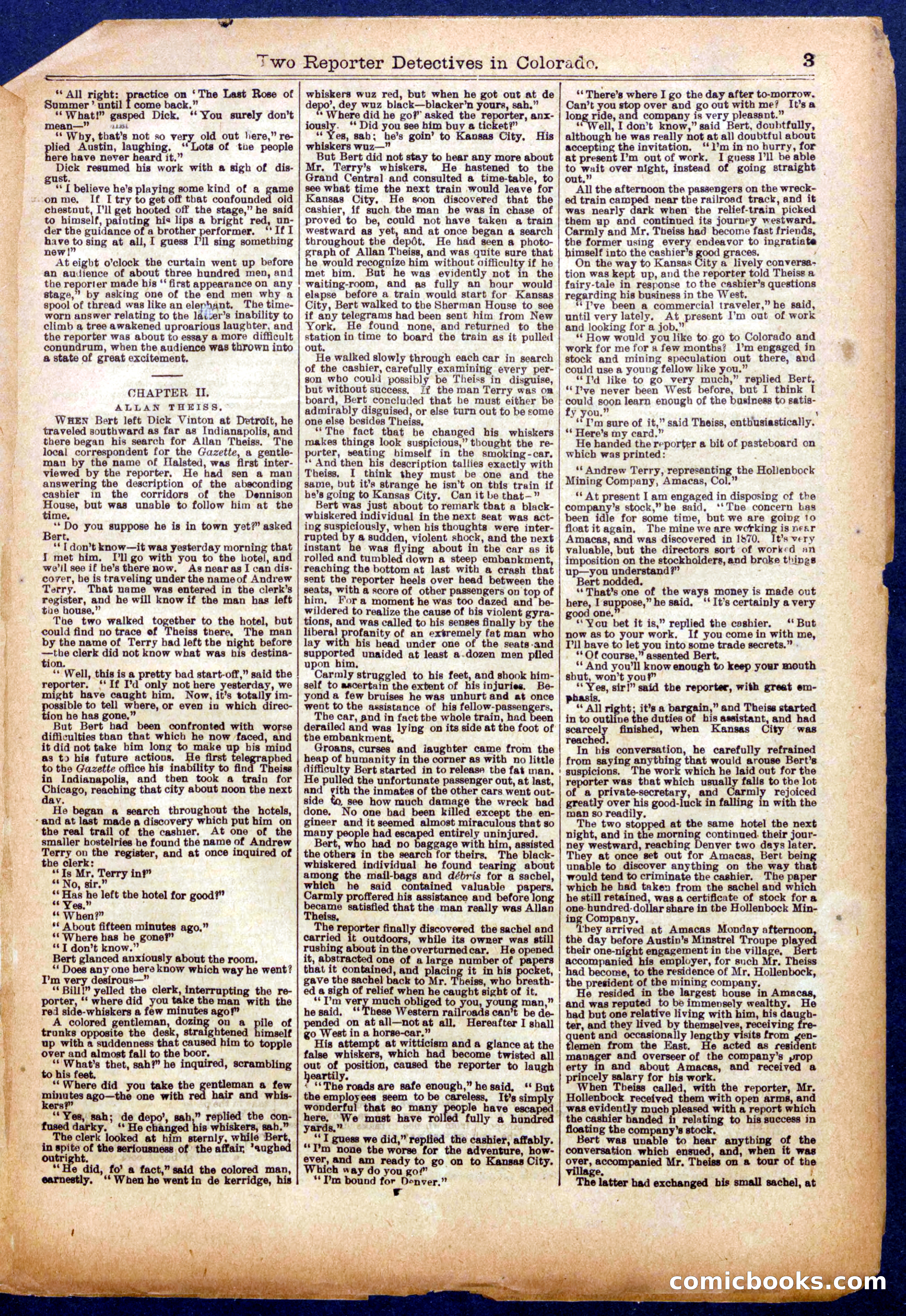 Beadle's Half Dime Library No. 996 — page 3 of 16