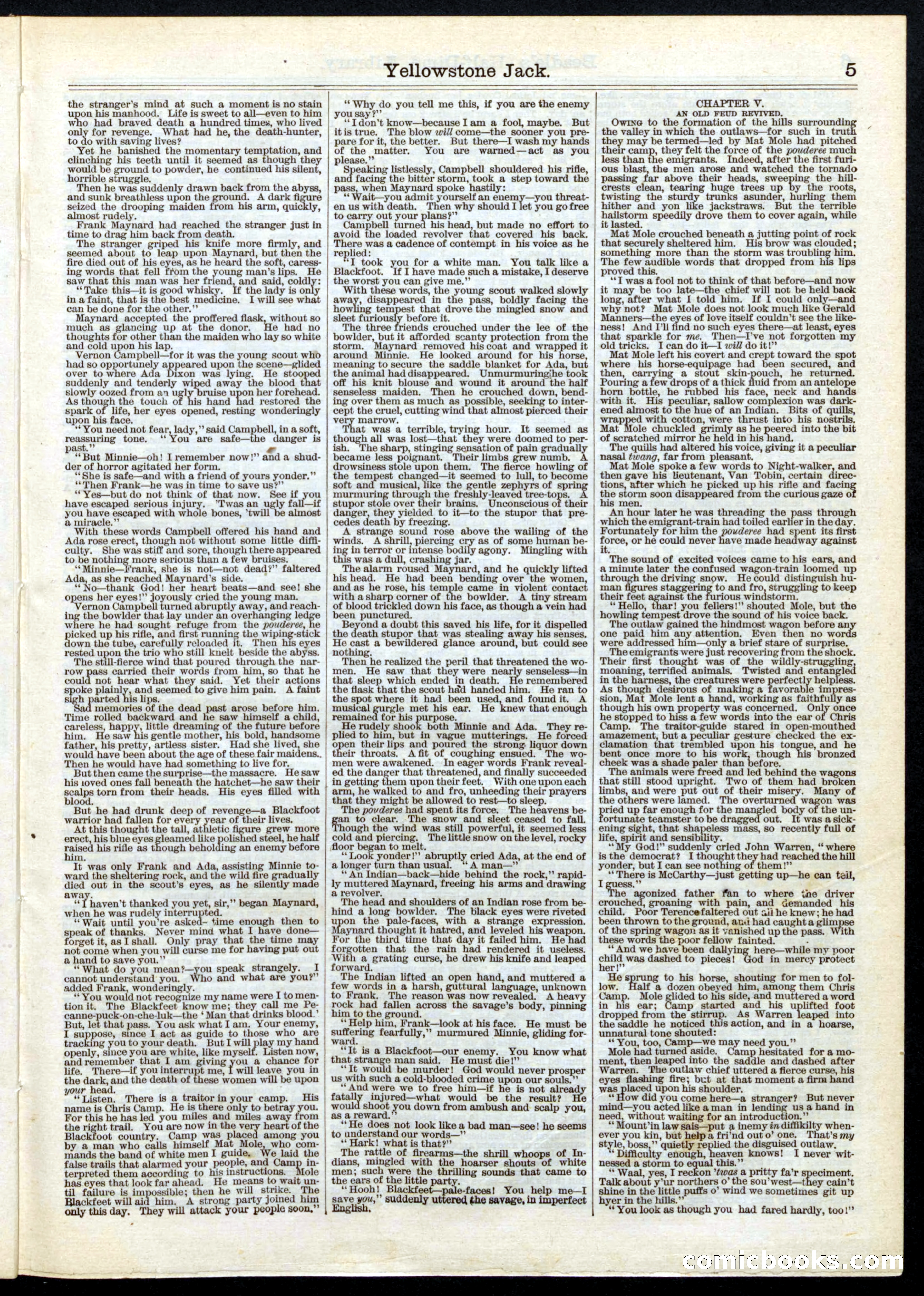 Beadle's Half Dime Library, Vol. 1, No. 2 — page 5 of 16