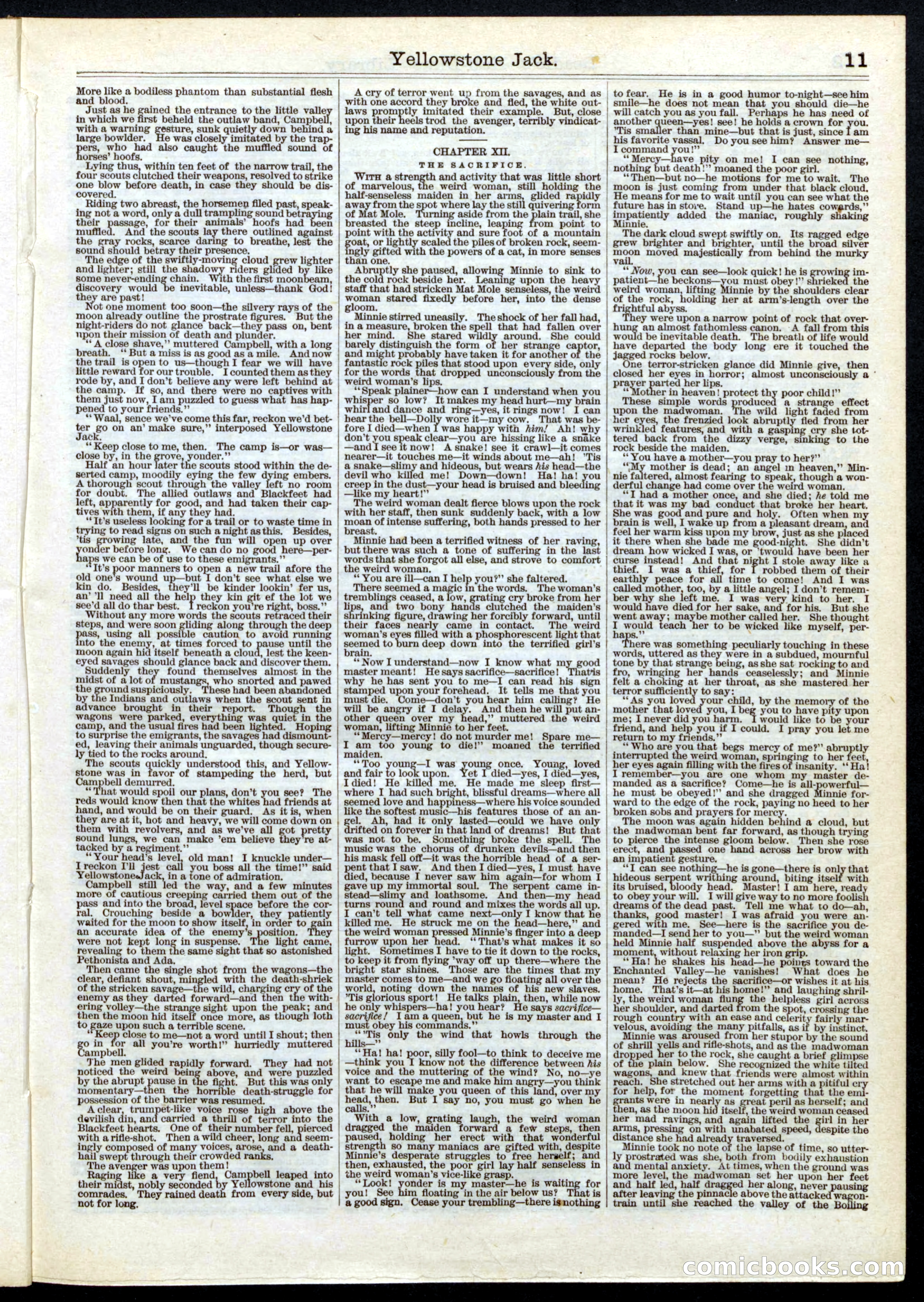 Beadle's Half Dime Library, Vol. 1, No. 2 — page 11 of 16