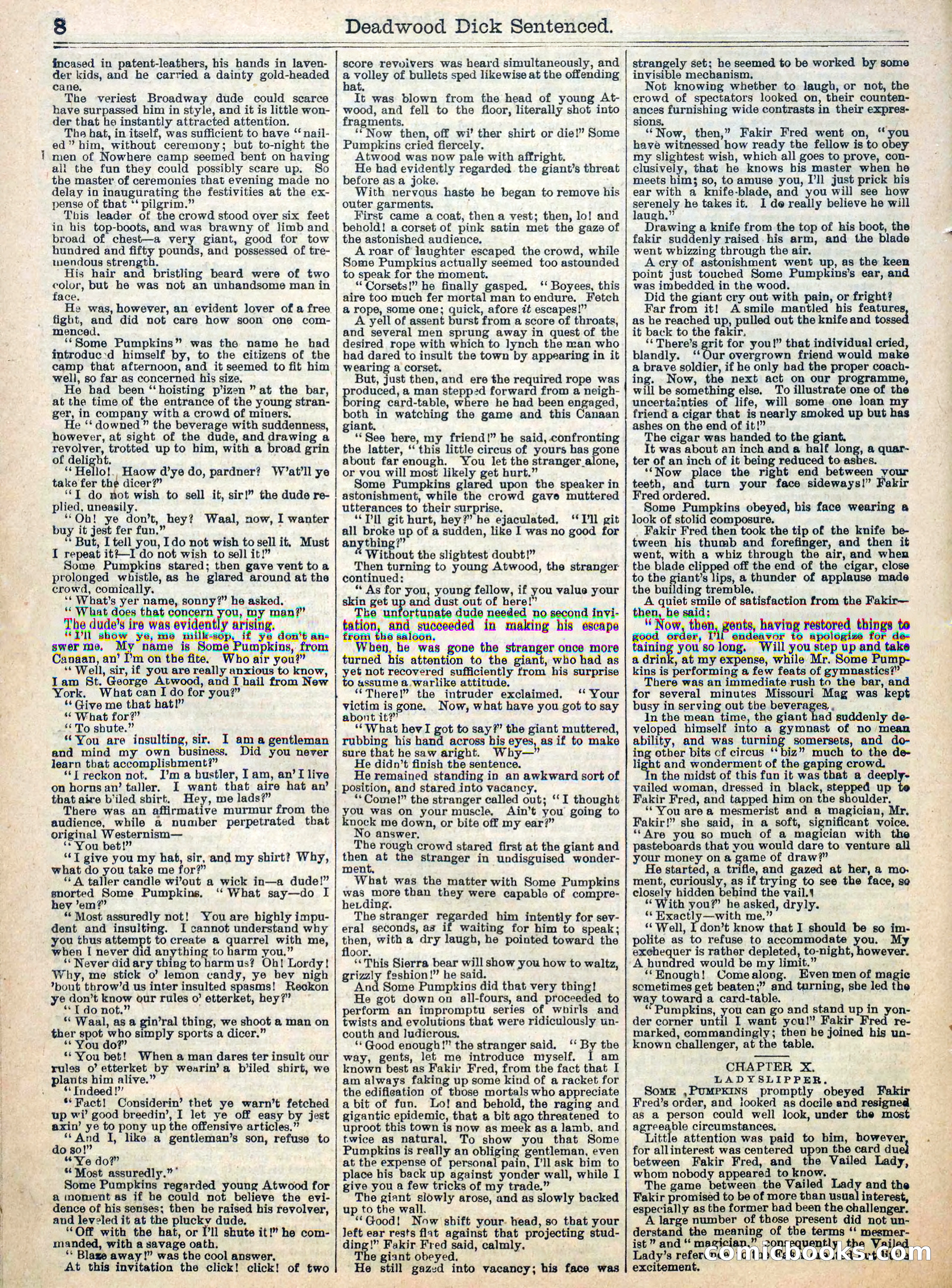 Beadle's Half Dime Library, Vol. XIV, No. 351 — page 8 of 16