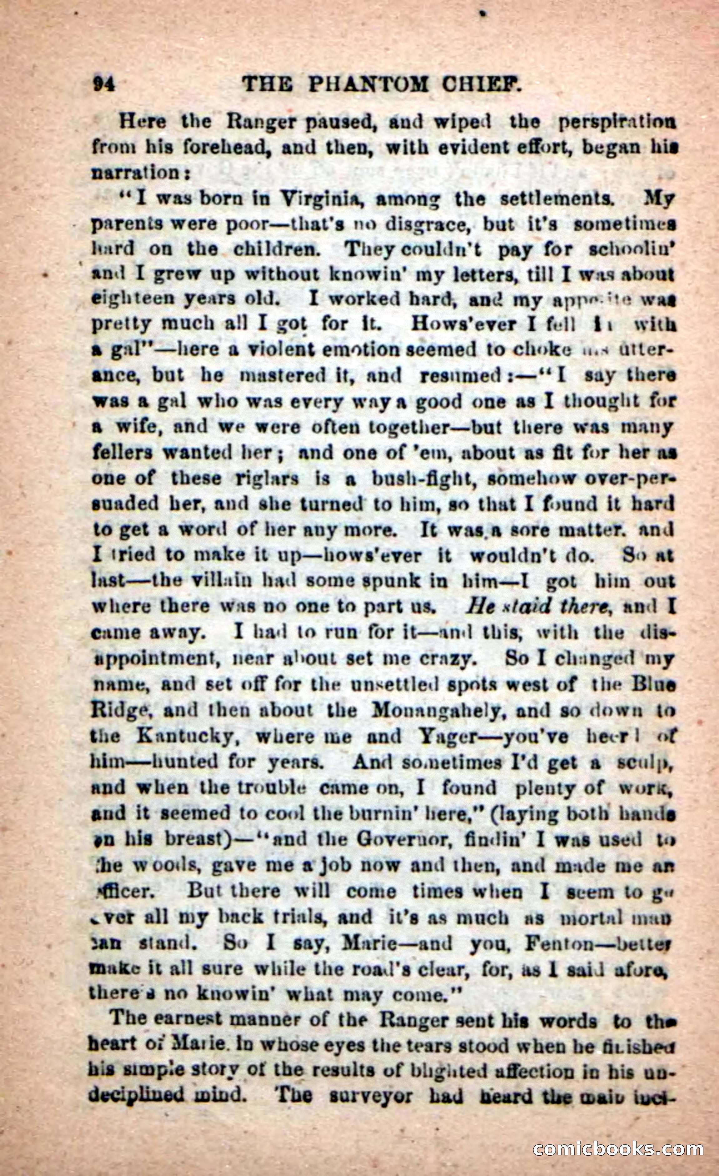 Beadle's New Dime Novels: The Specter Chief — page 90 of 100
