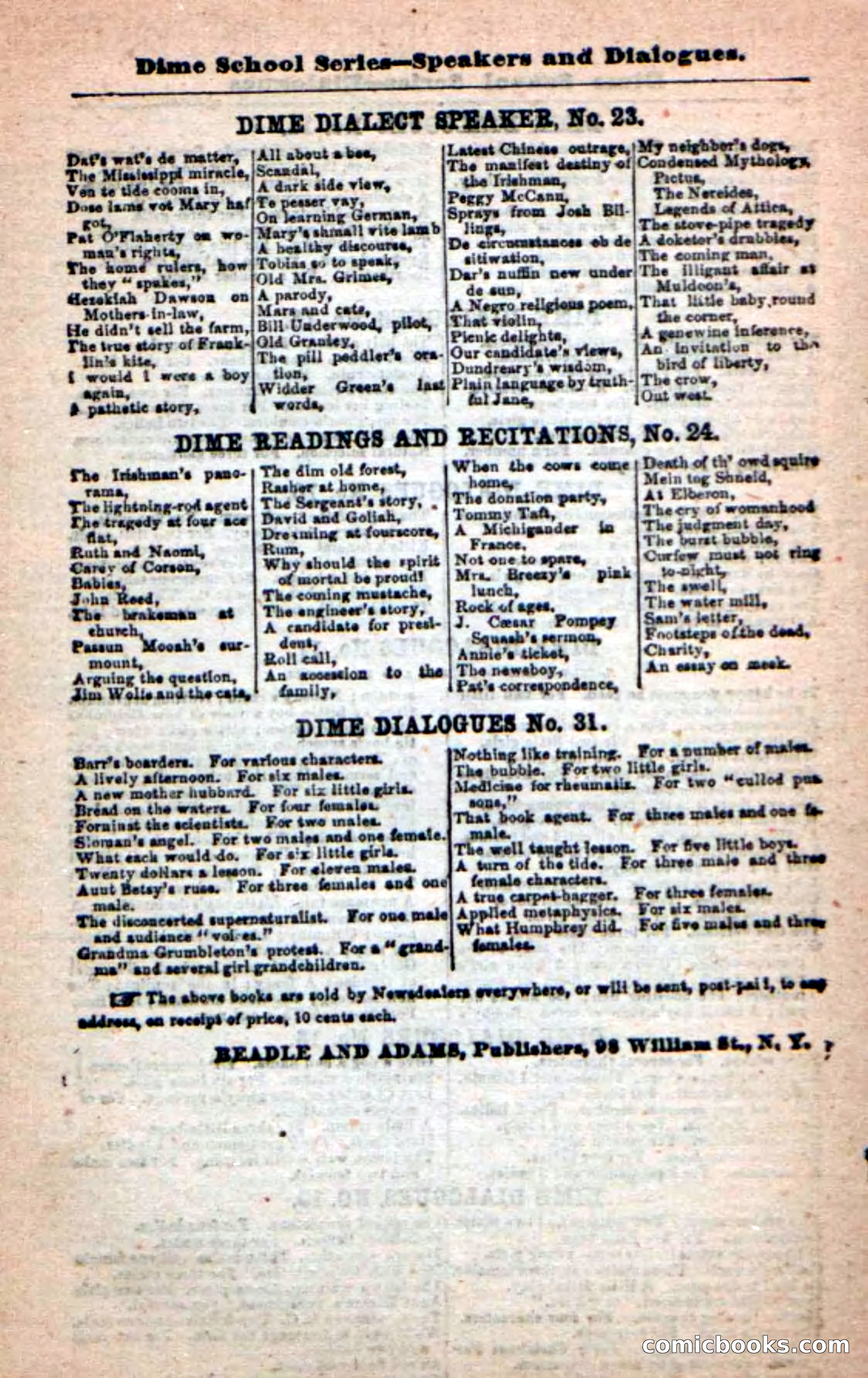 Beadle's New Dime Novels: The Specter Chief — page 98 of 100