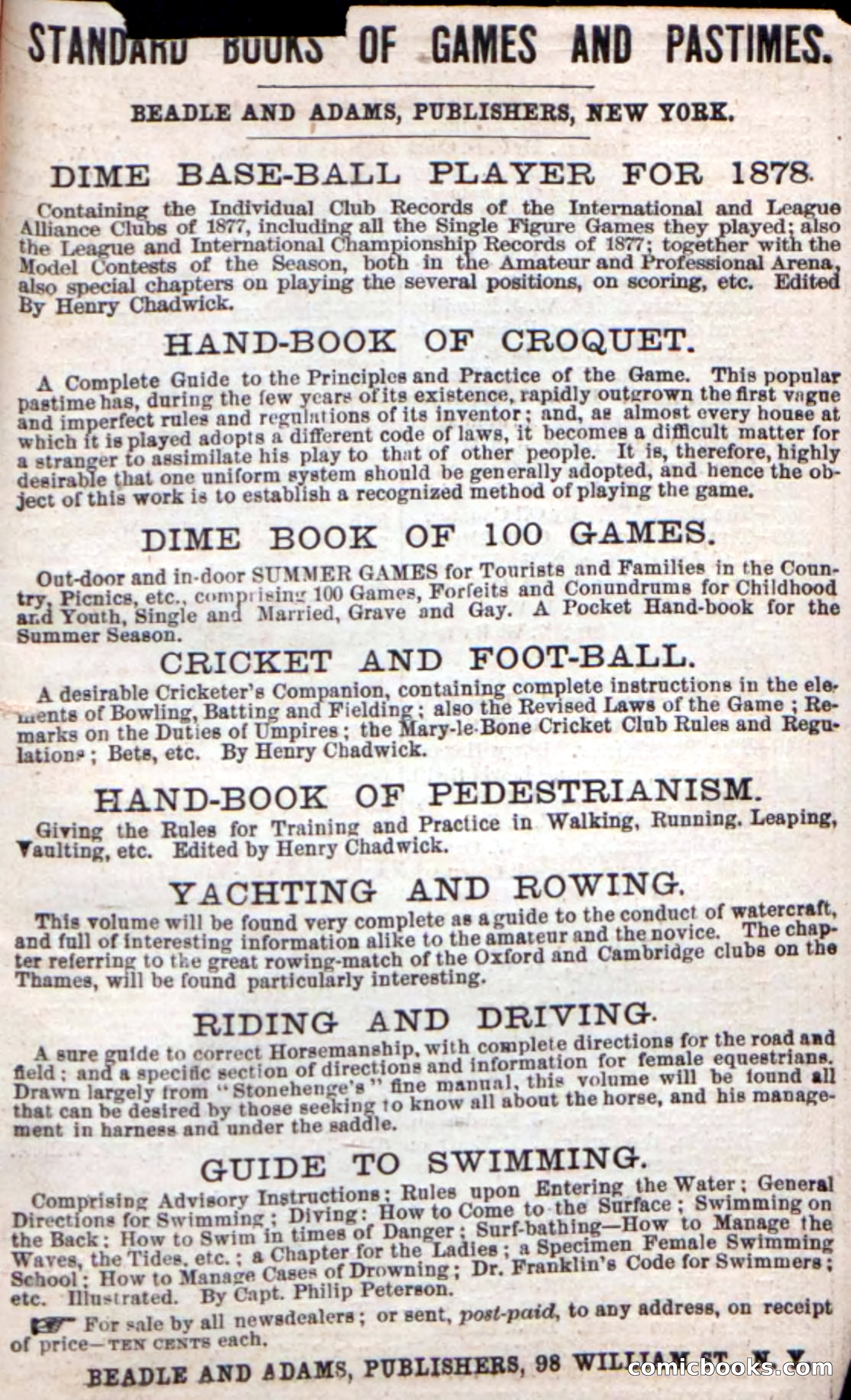 Beadle's New Dime Novels, No. 49 — page 99 of 100