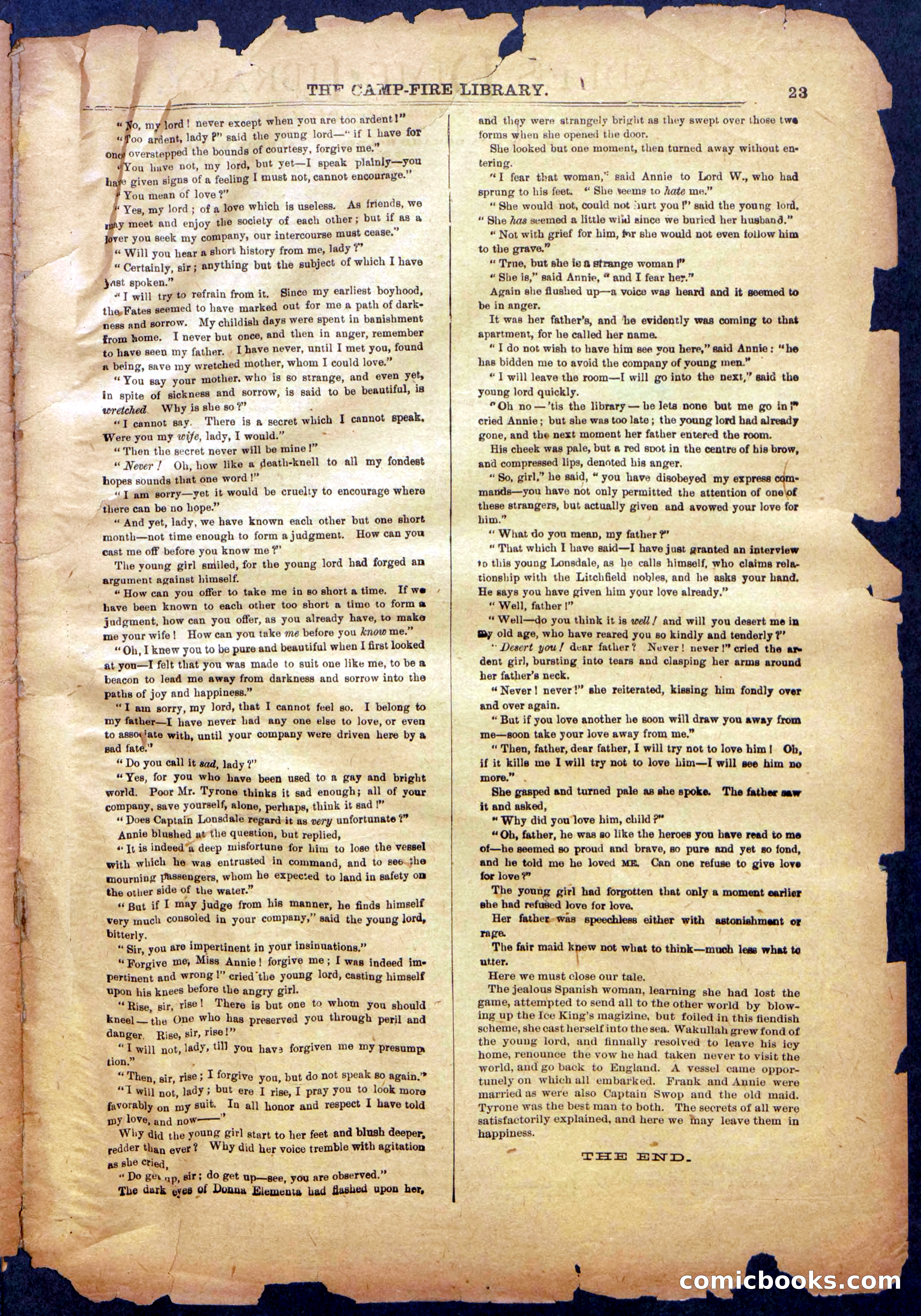 The Beadle's New York Dime Library: The Reckoning — page 23 of 24