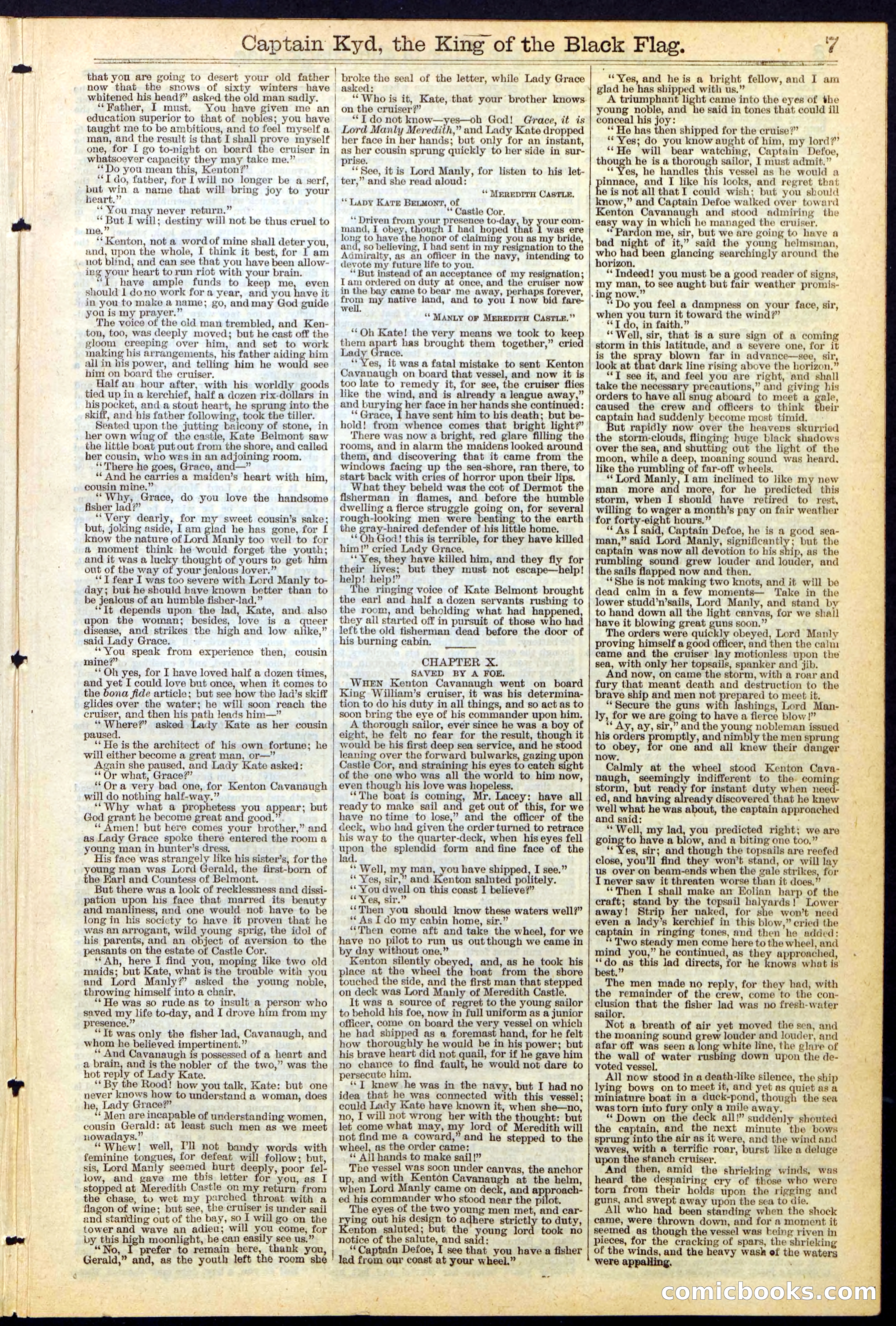 Beadle's Dime Library No. 109 — page 7 of 24