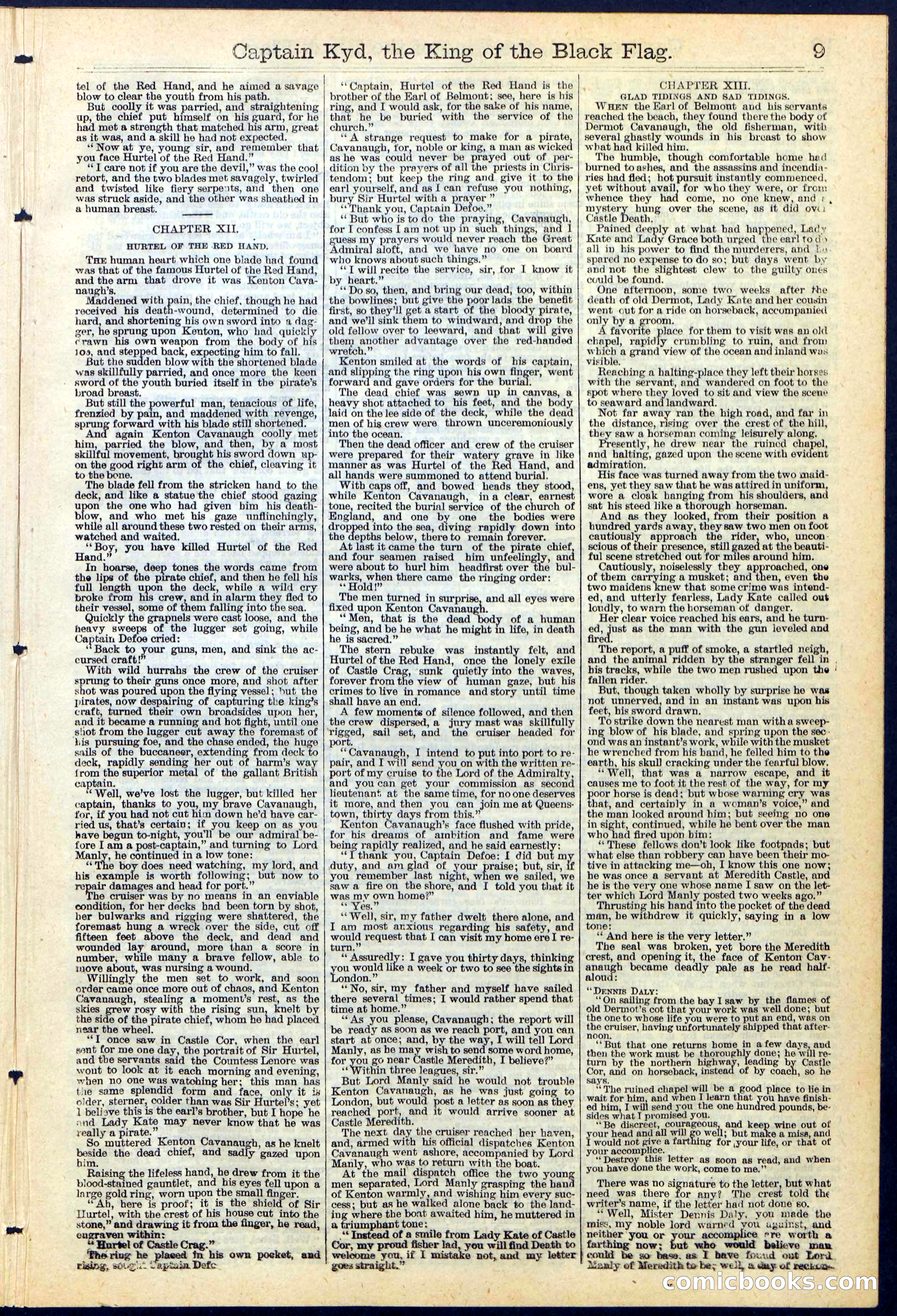 Beadle's Dime Library No. 109 — page 9 of 24