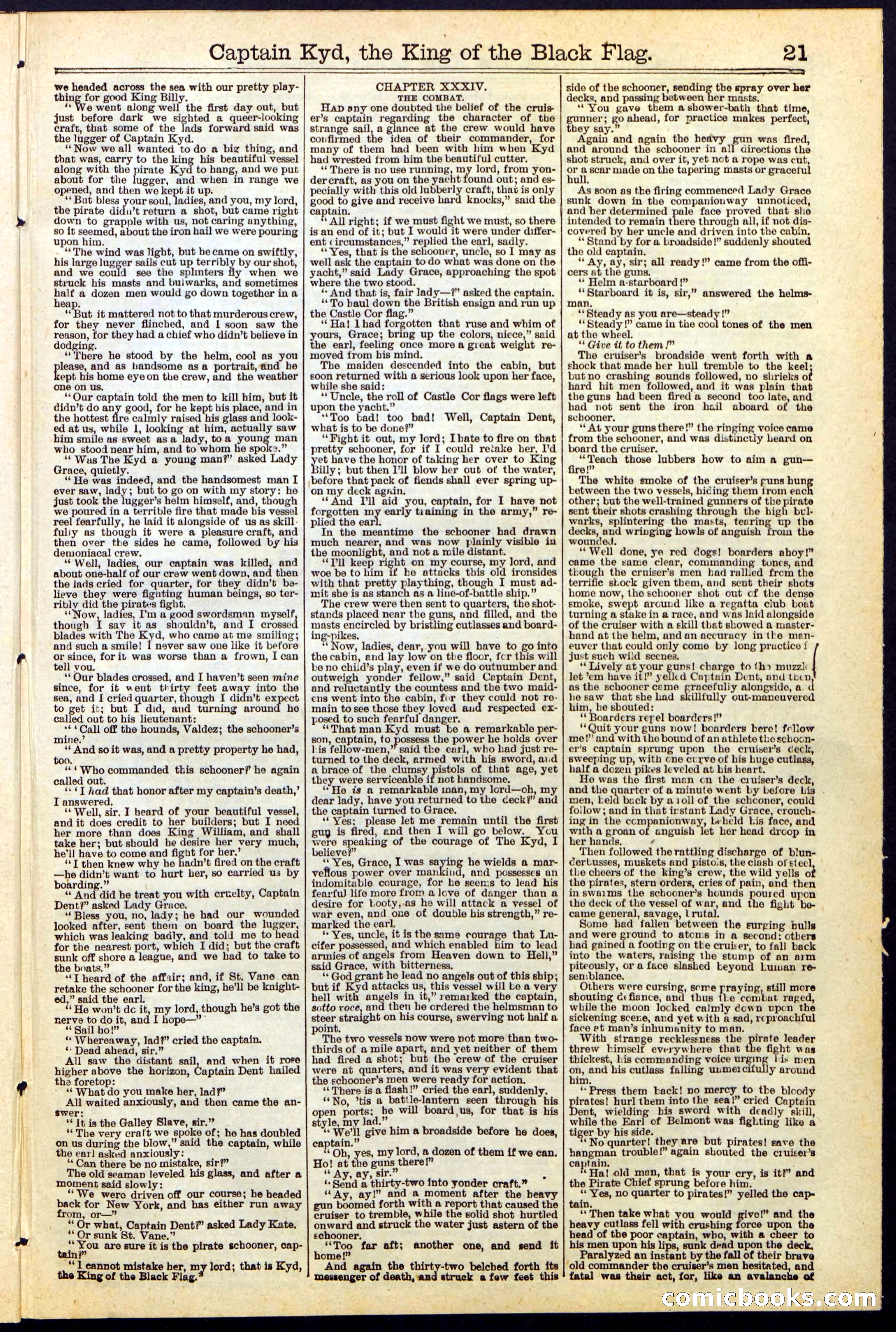 Beadle's Dime Library No. 109 — page 21 of 24