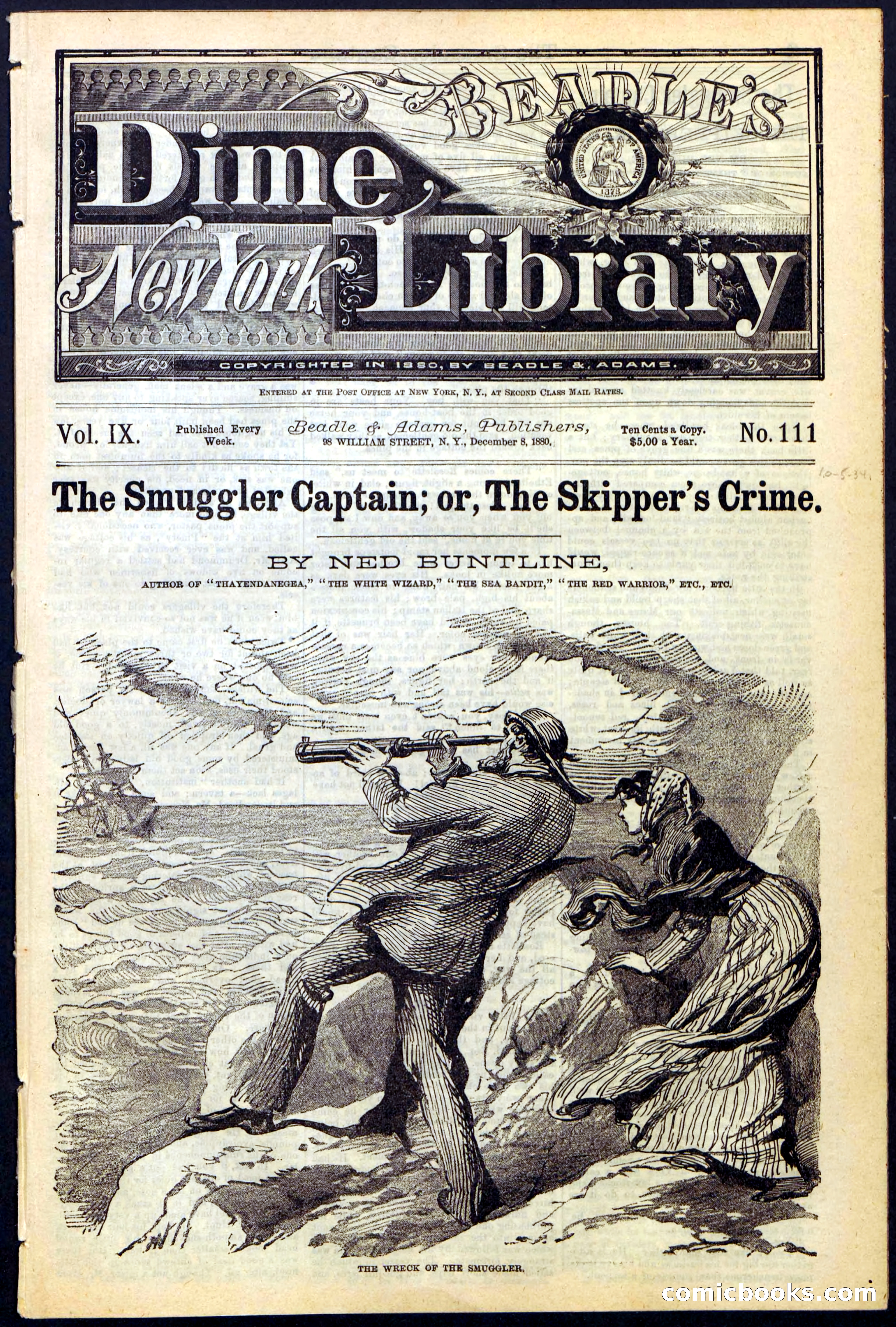 Beadle's Dime Library No. 111 — page 1 of 32