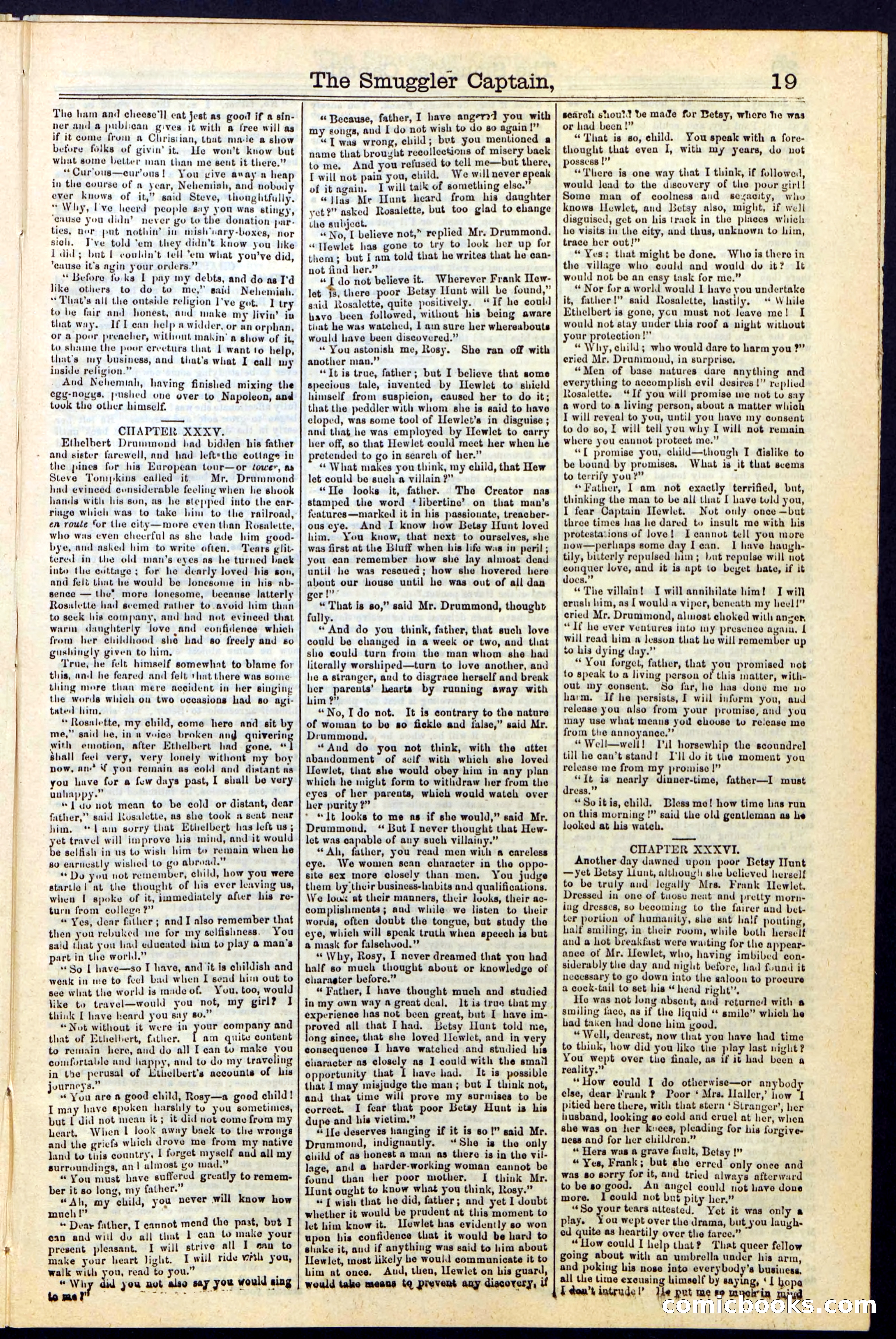 Beadle's Dime Library No. 111 — page 19 of 32
