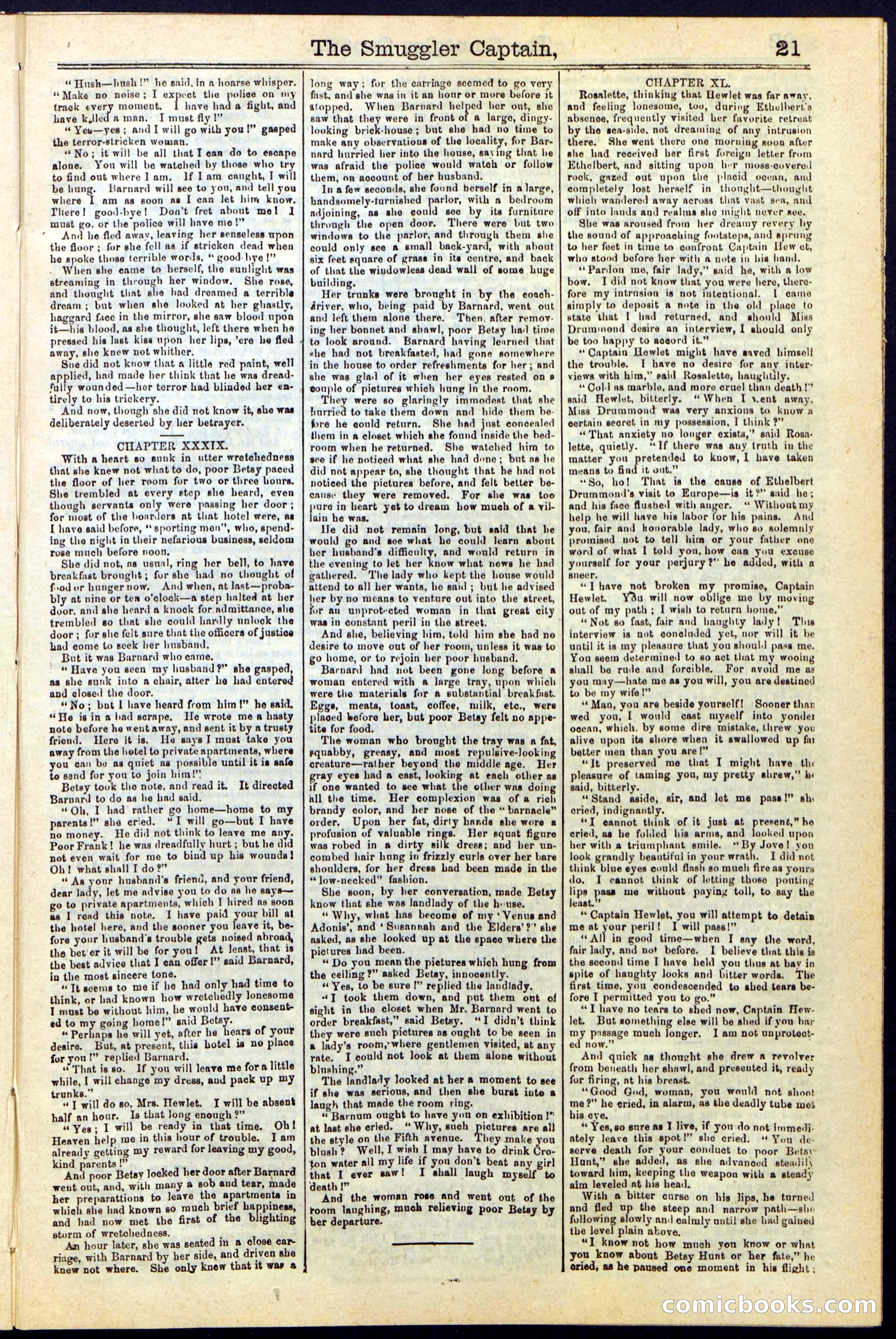Beadle's Dime Library No. 111 — page 21 of 32