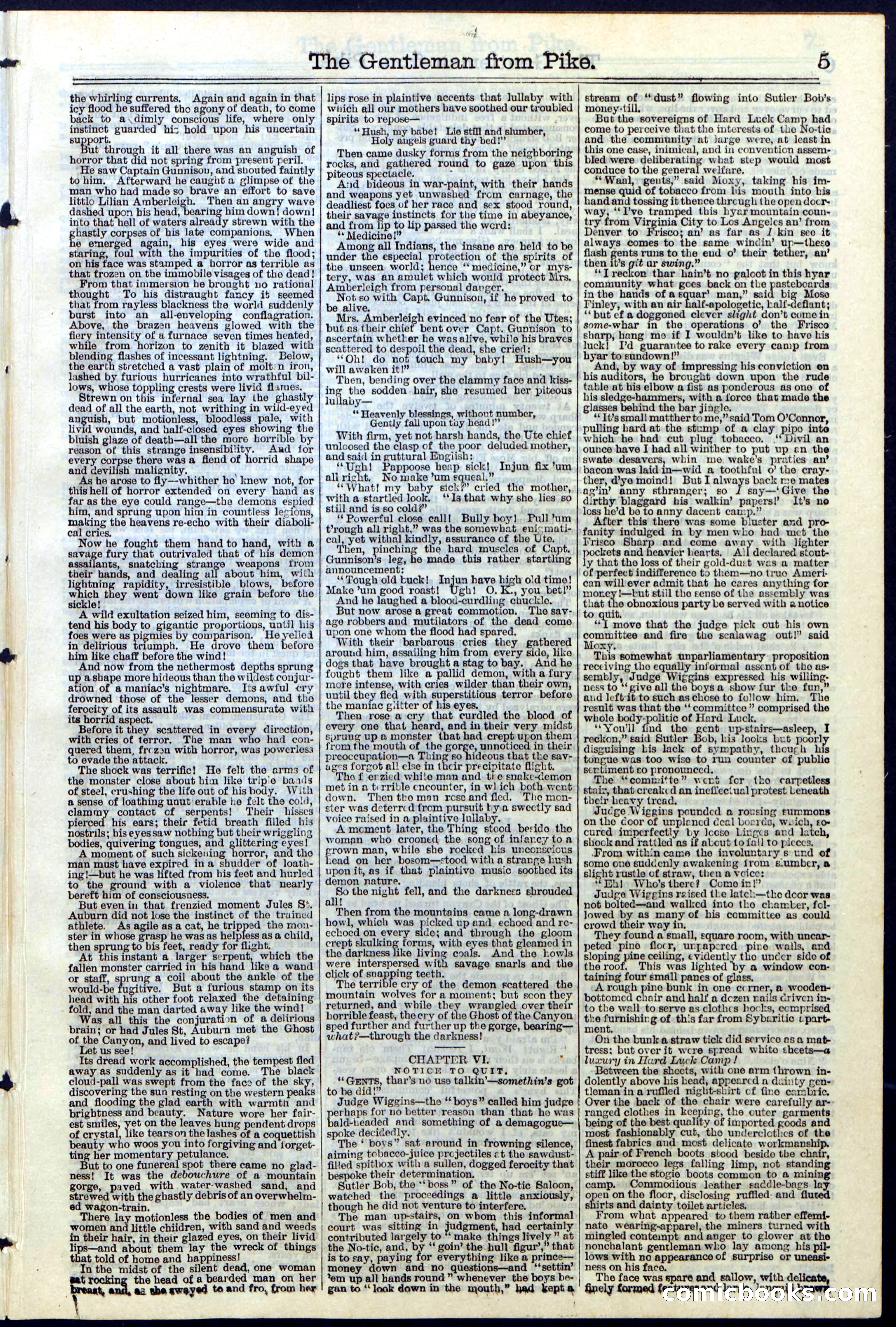Beadle's New York Dime Library No. 114 — page 5 of 32