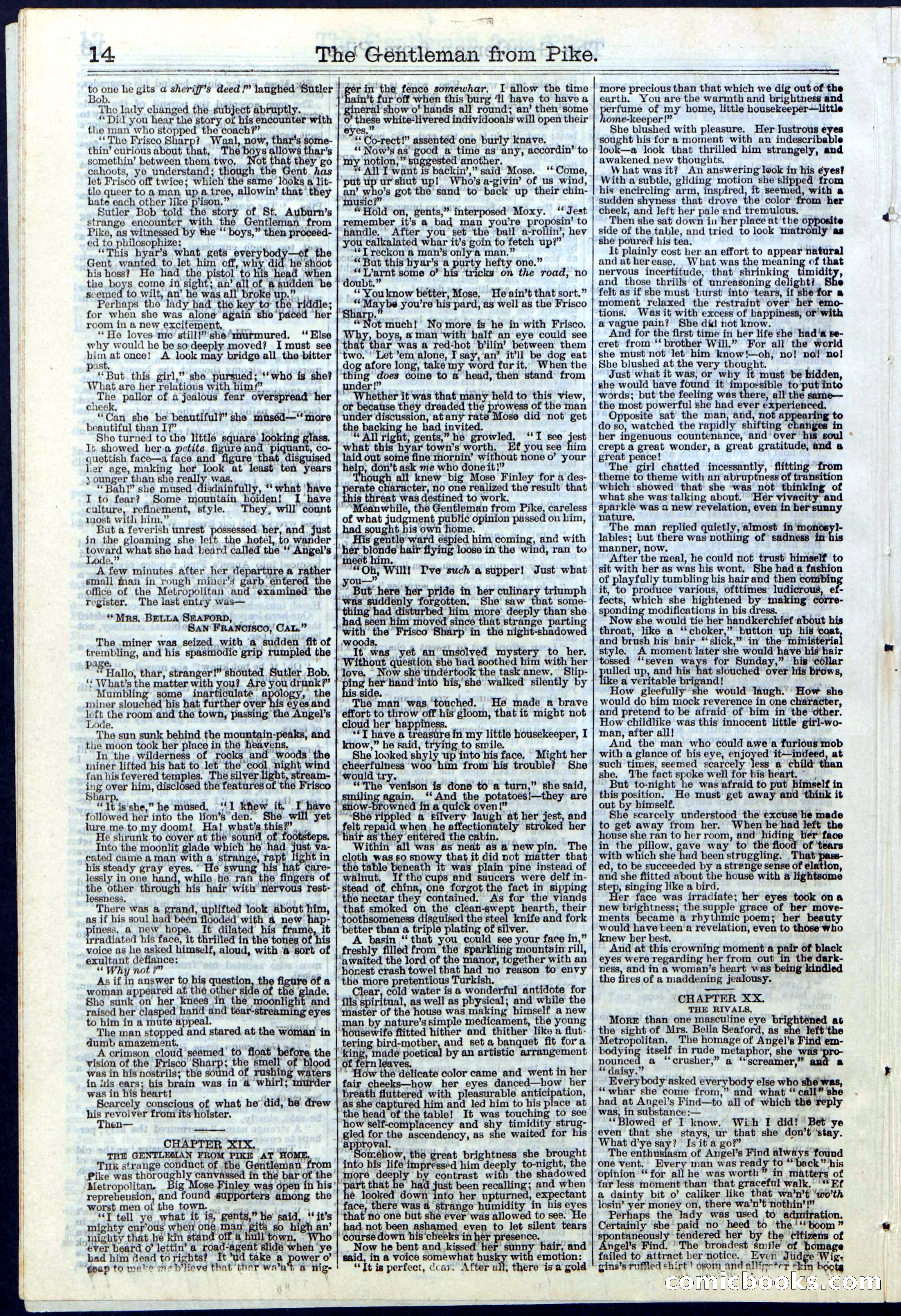 Beadle's New York Dime Library No. 114 — page 14 of 32