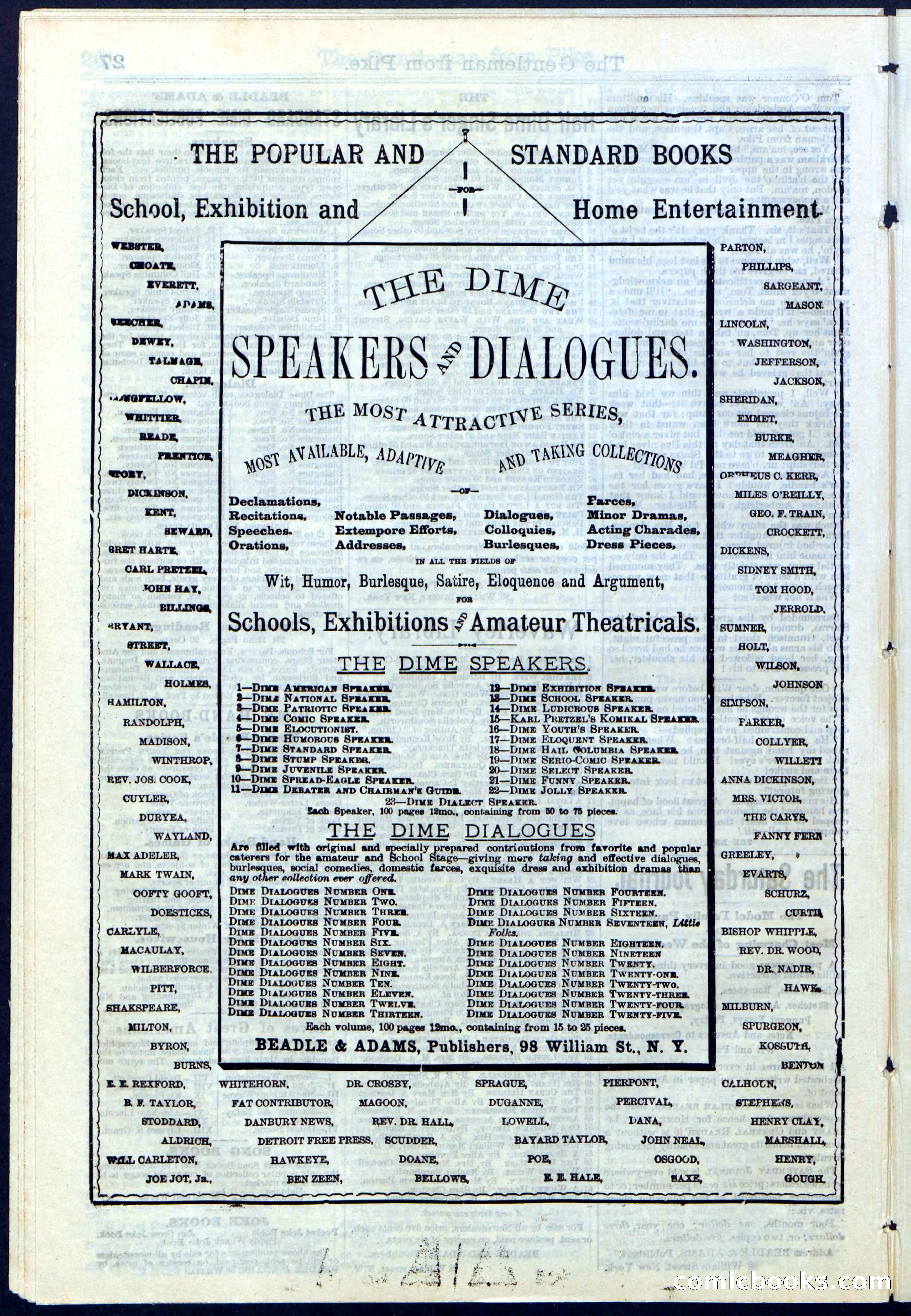 Beadle's New York Dime Library No. 114 — page 28 of 32